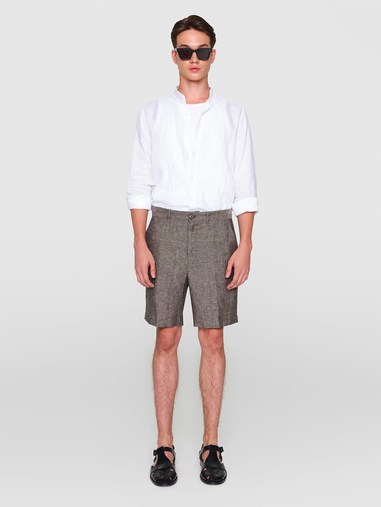 Organic Linen Noah Shorts 1 Organic Linen Noah Shorts