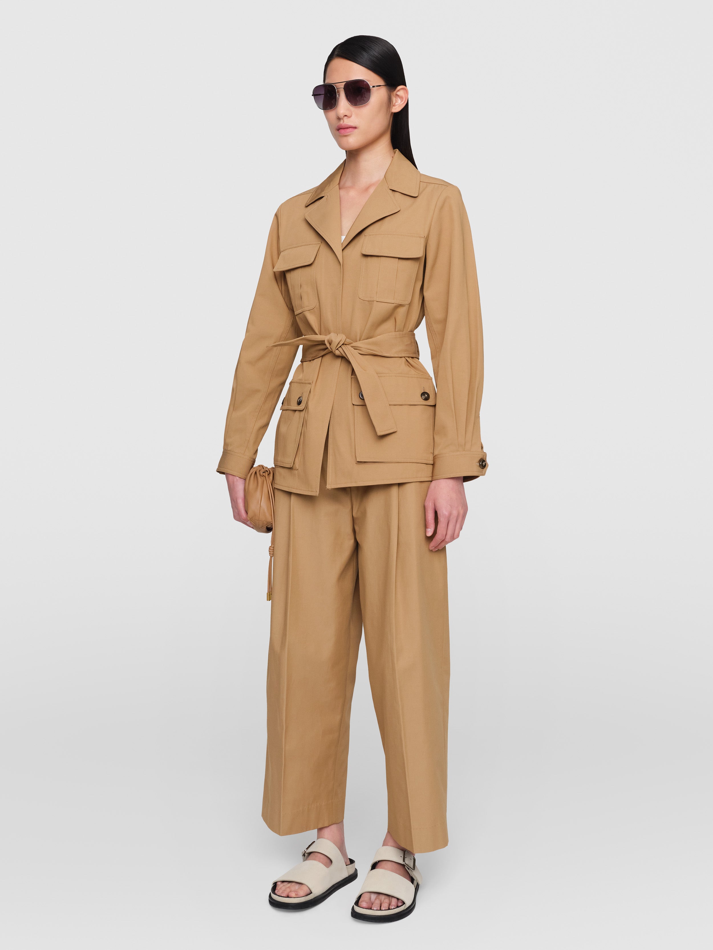 Cotton Twill Saharienne Jacket