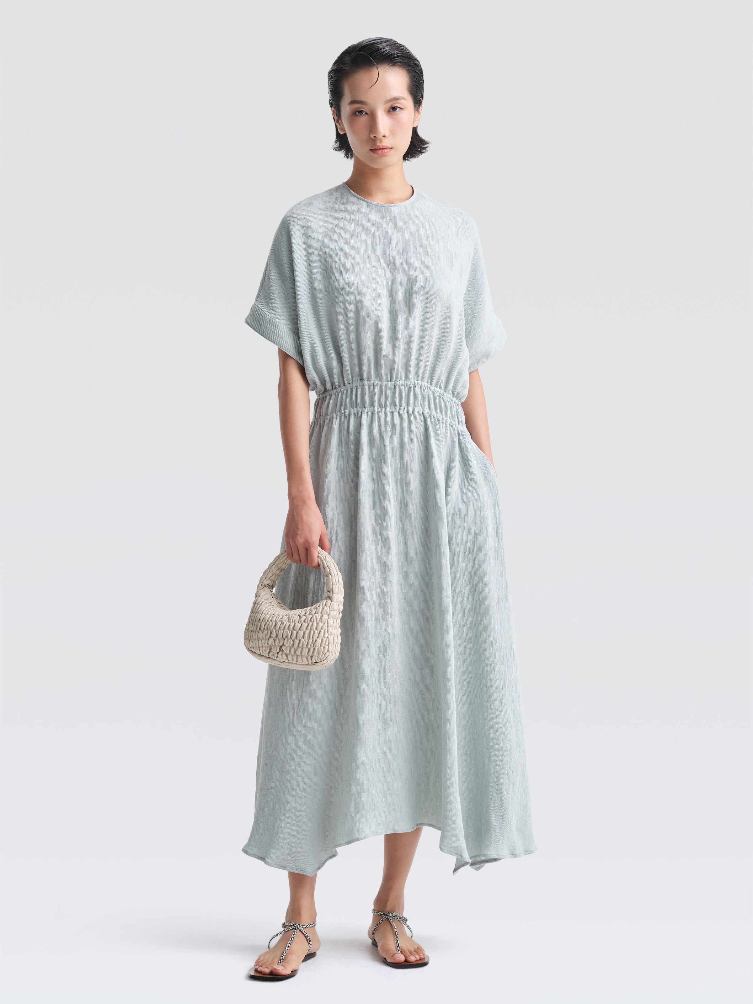 Crepe Plisse Adelaide Dress