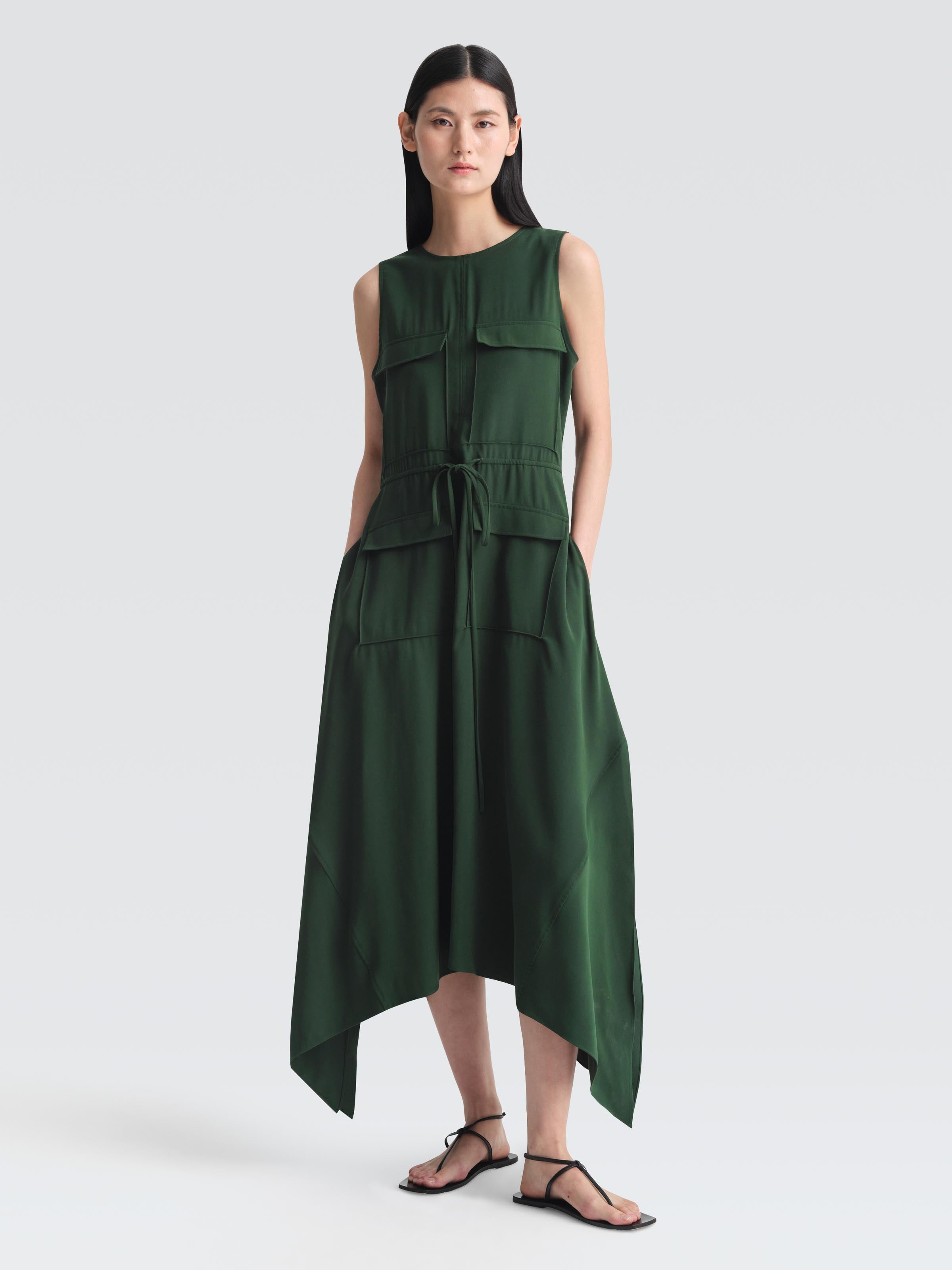 Cupro Safari Dress