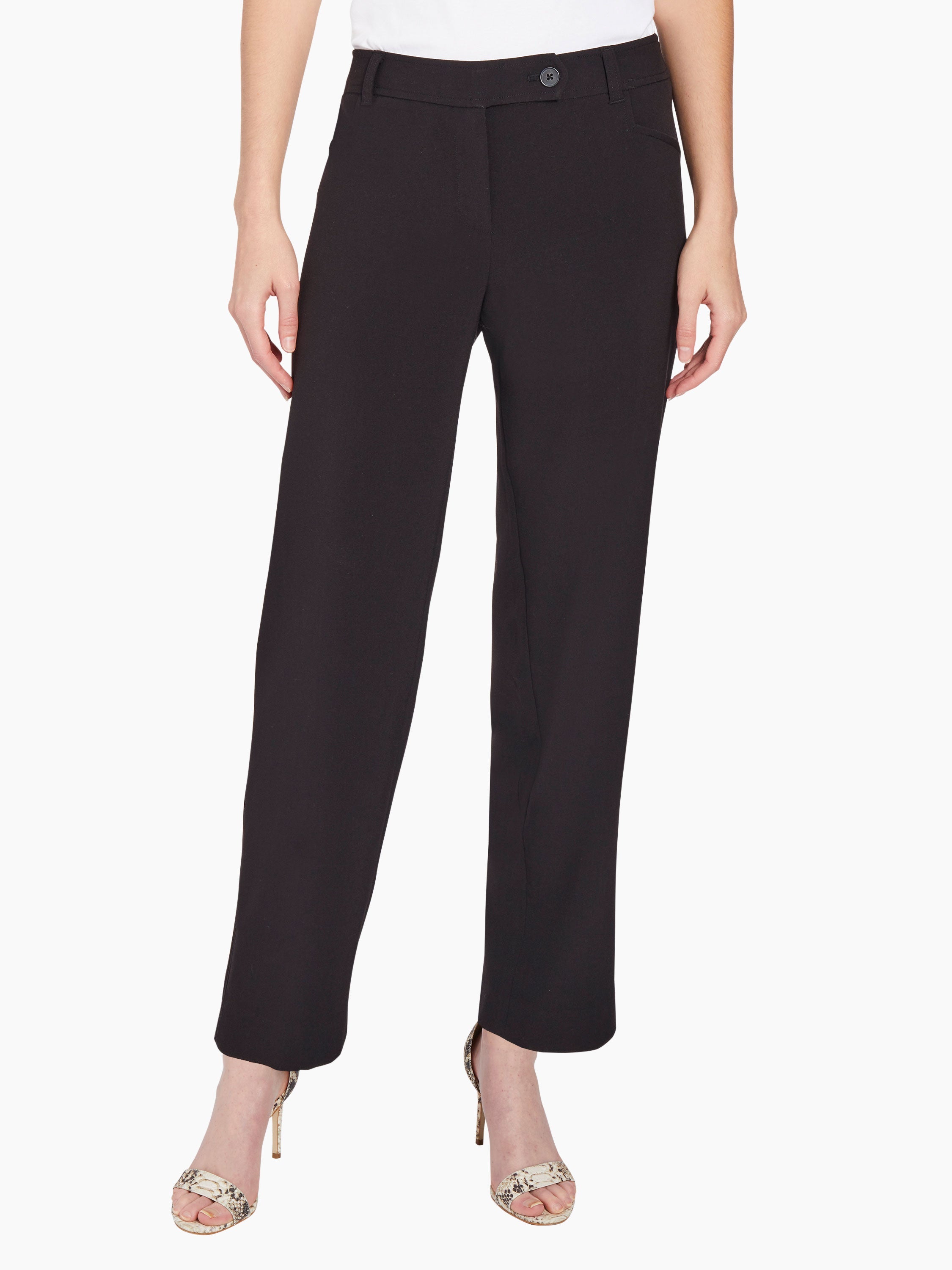 Bi-Stretch Straight Leg Pants
