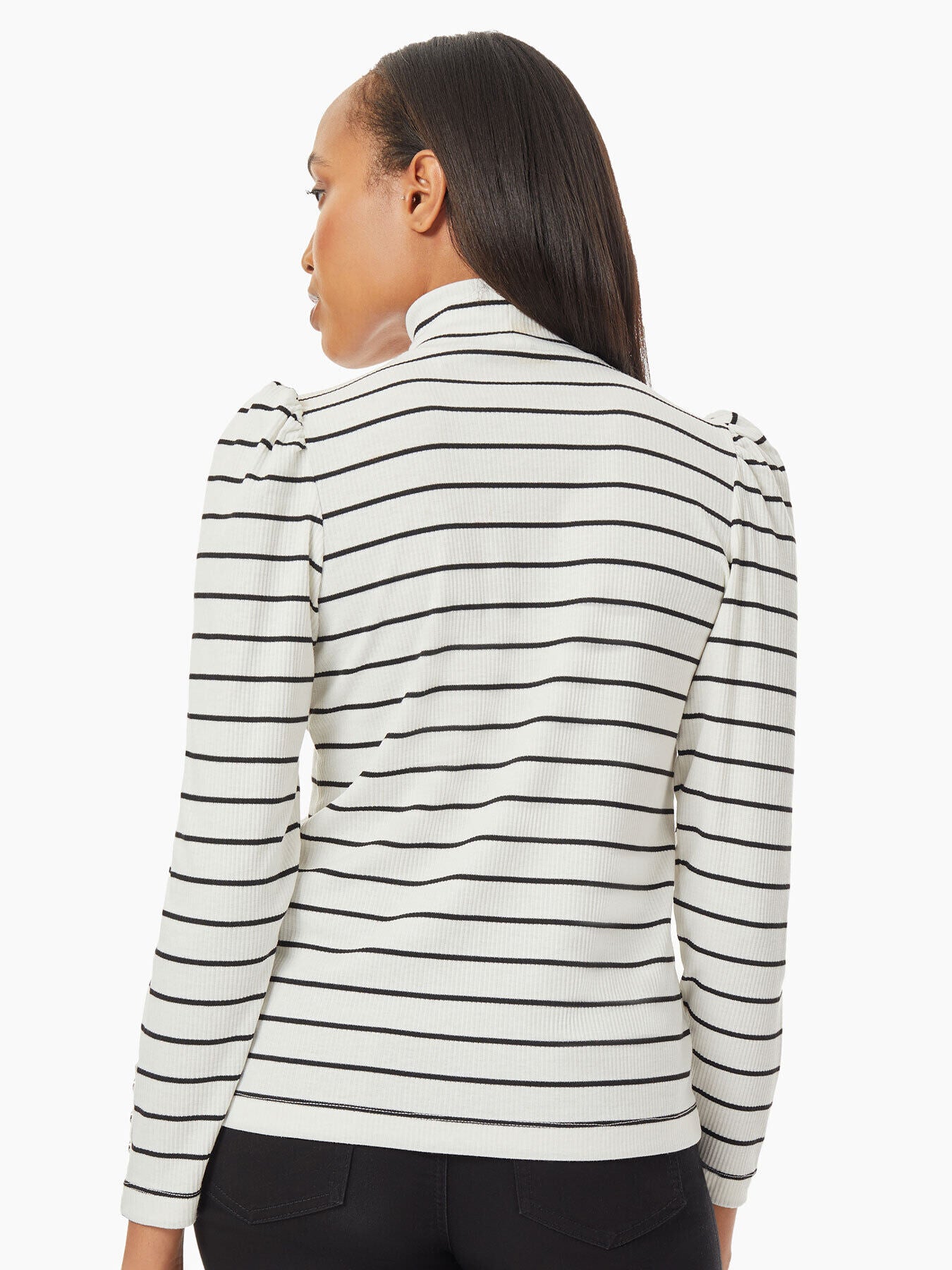 Pinstripe Turtleneck Knit Tunic 3 Pinstripe Turtleneck Knit Tunic