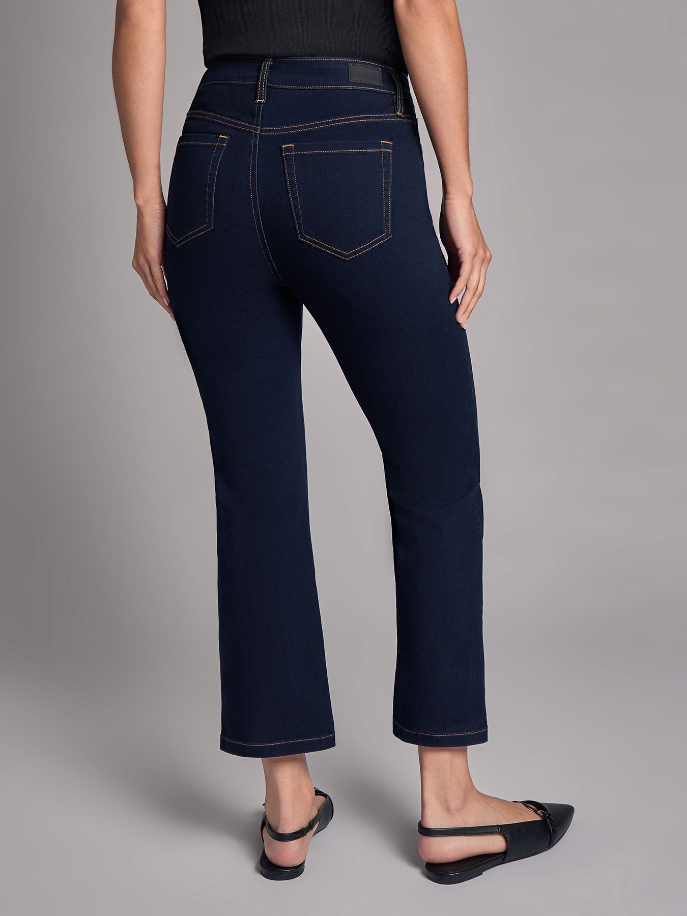 Petite High Rise Cropped Kick Flare Jeans 4 Petite High Rise Cropped Kick Flare Jeans