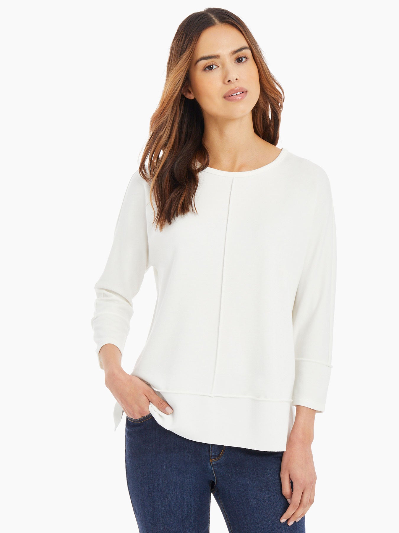 Plus Size Seam Detail Dolman Tunic 2 Plus Size Seam Detail Dolman Tunic