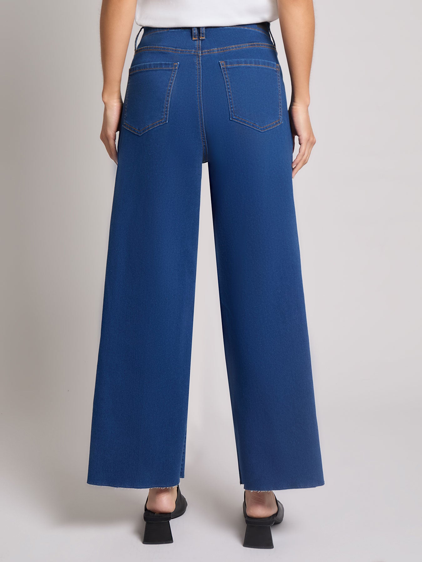 Patch Pocket Wide Leg Denim, Phoenix Wash 3 Patch Pocket Wide Leg Denim, Phoenix Wash