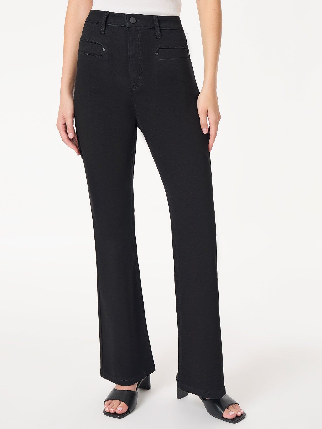 Lexington High Rise Flare Jeans, Onyx Wash
