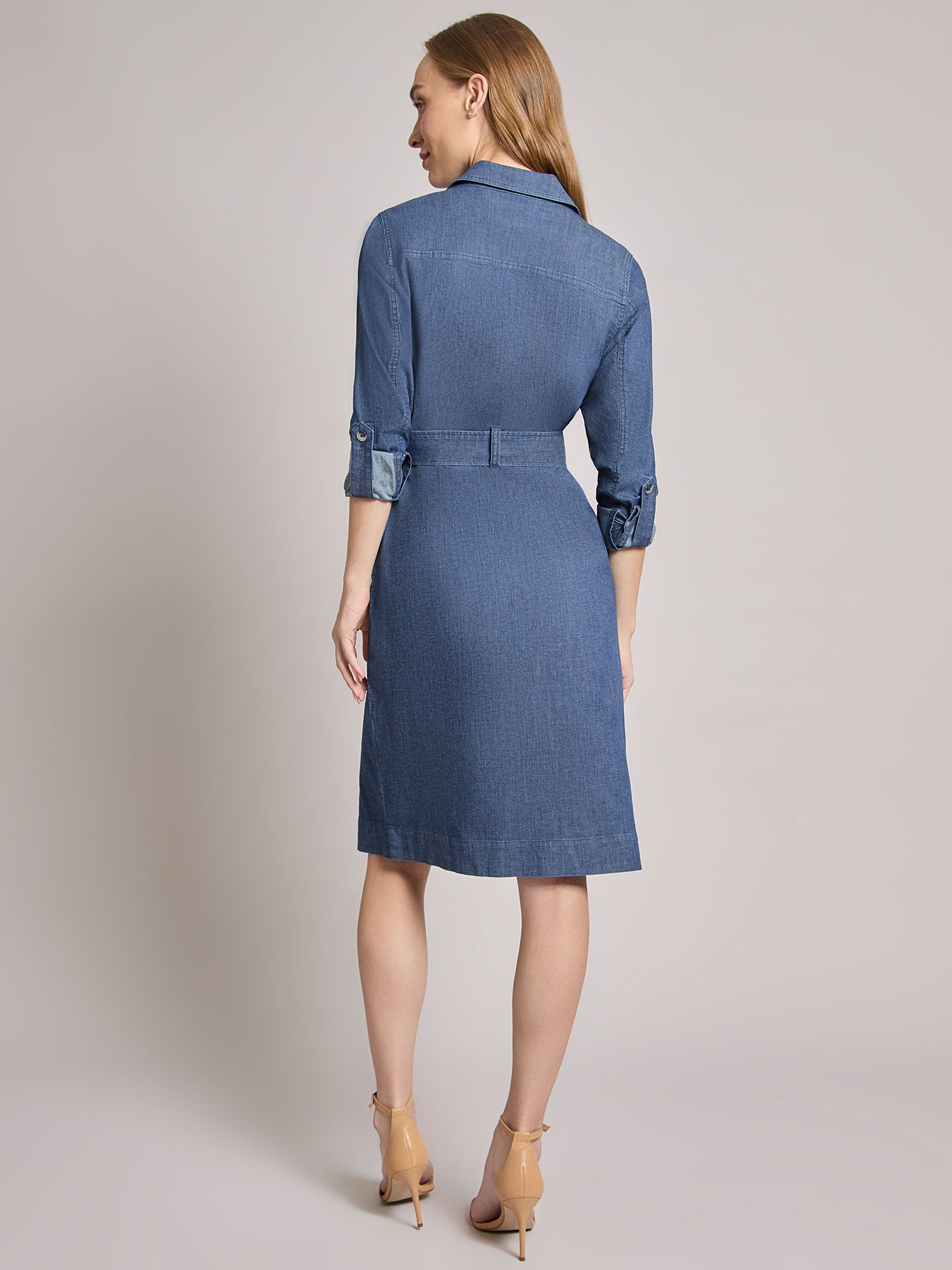 Pocket Tie Dress, Denim 3 Pocket Tie Dress, Denim