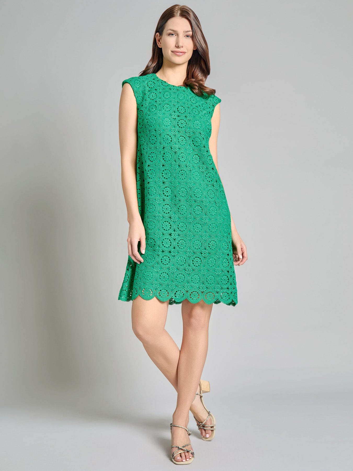 Cap Sleeve Lace Sheath Dress