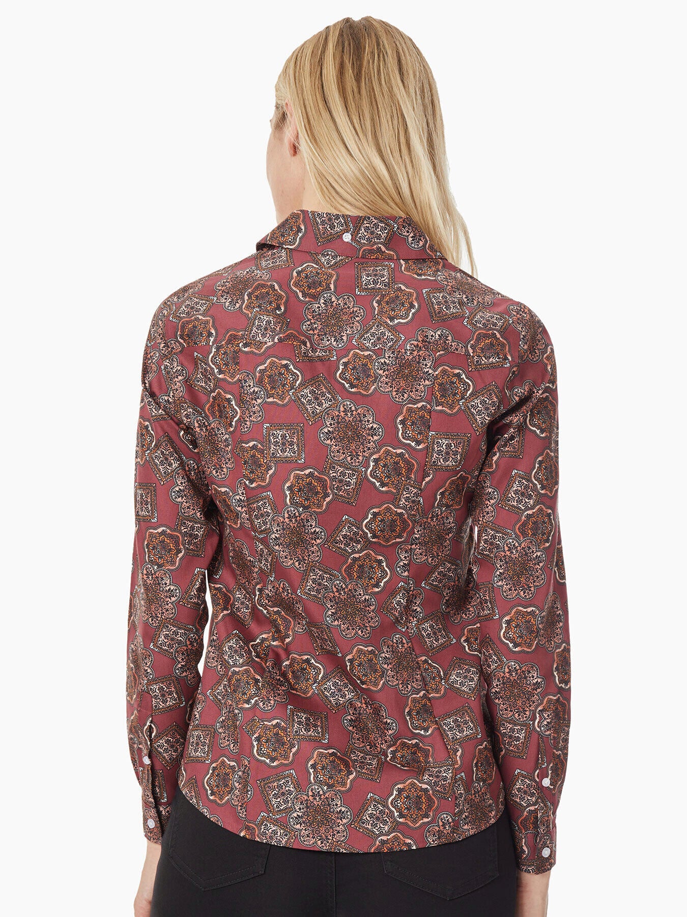 Button-Front Cotton Shirt 3 Button-Front Cotton Shirt