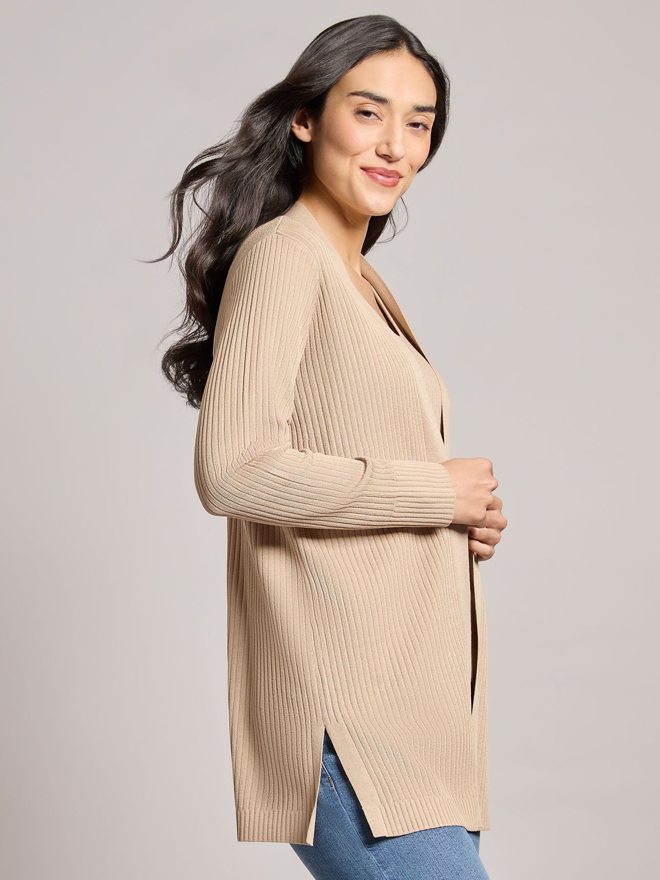 Petite Open Front Sutton Cardigan 2 Petite Open Front Sutton Cardigan