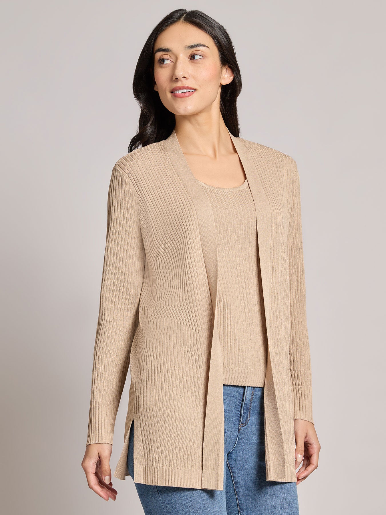 Petite Open Front Sutton Cardigan 3 Petite Open Front Sutton Cardigan