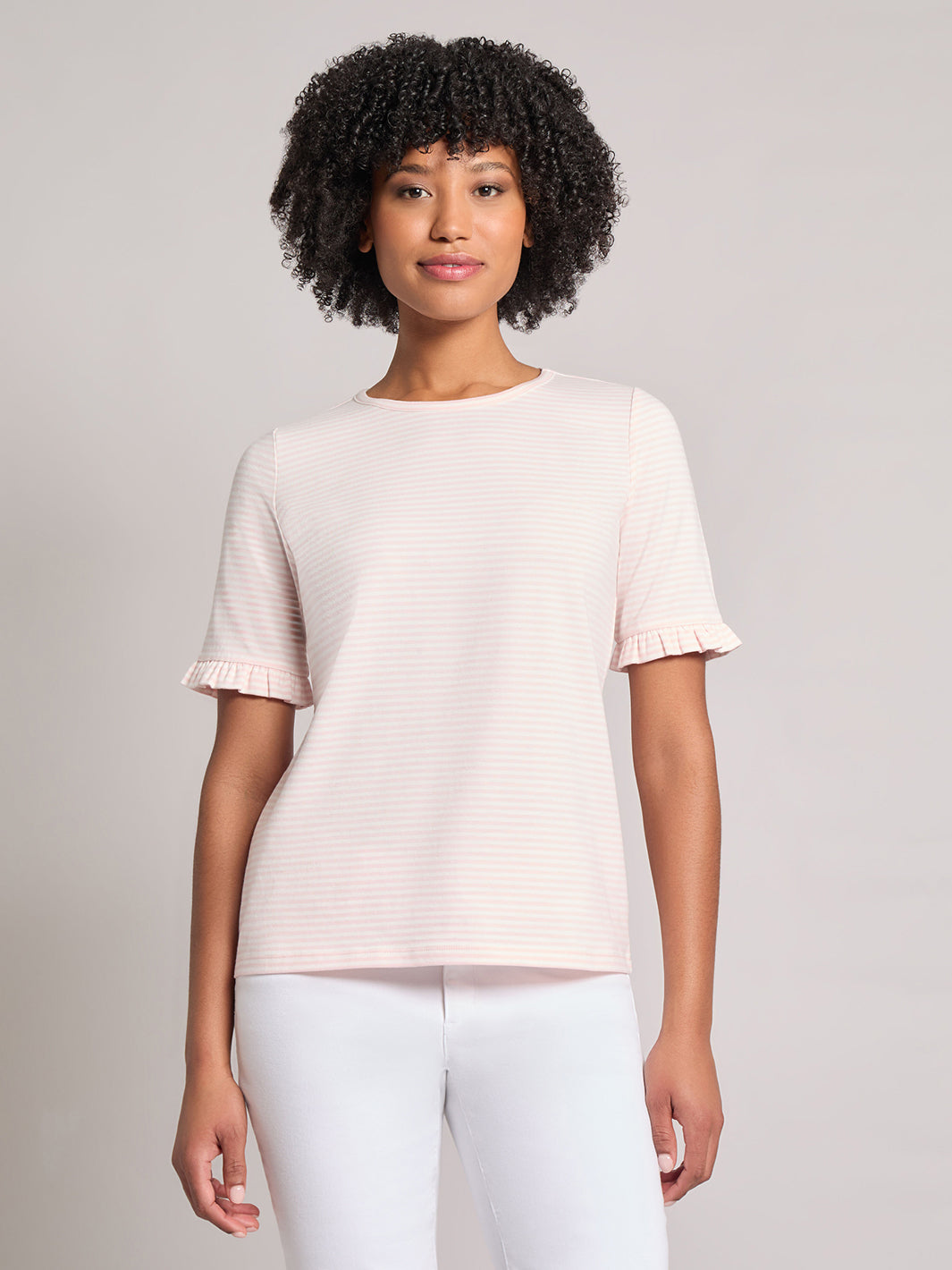 Ruffle Sleeve Stripe Top 1 Ruffle Sleeve Stripe Top