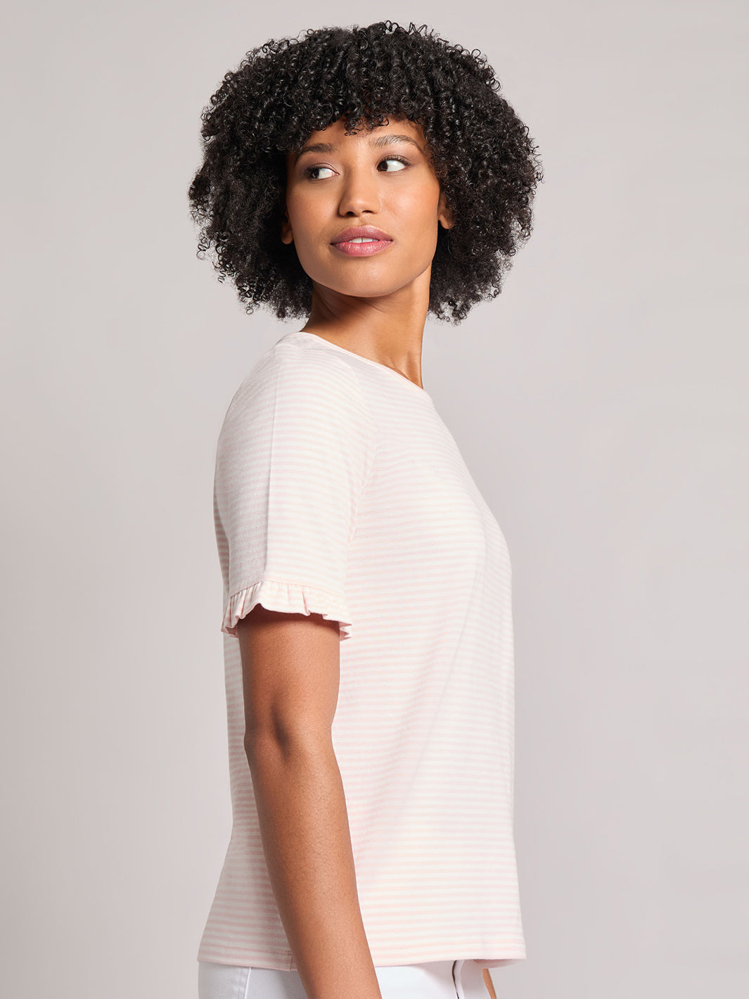 Ruffle Sleeve Stripe Top 2 Ruffle Sleeve Stripe Top