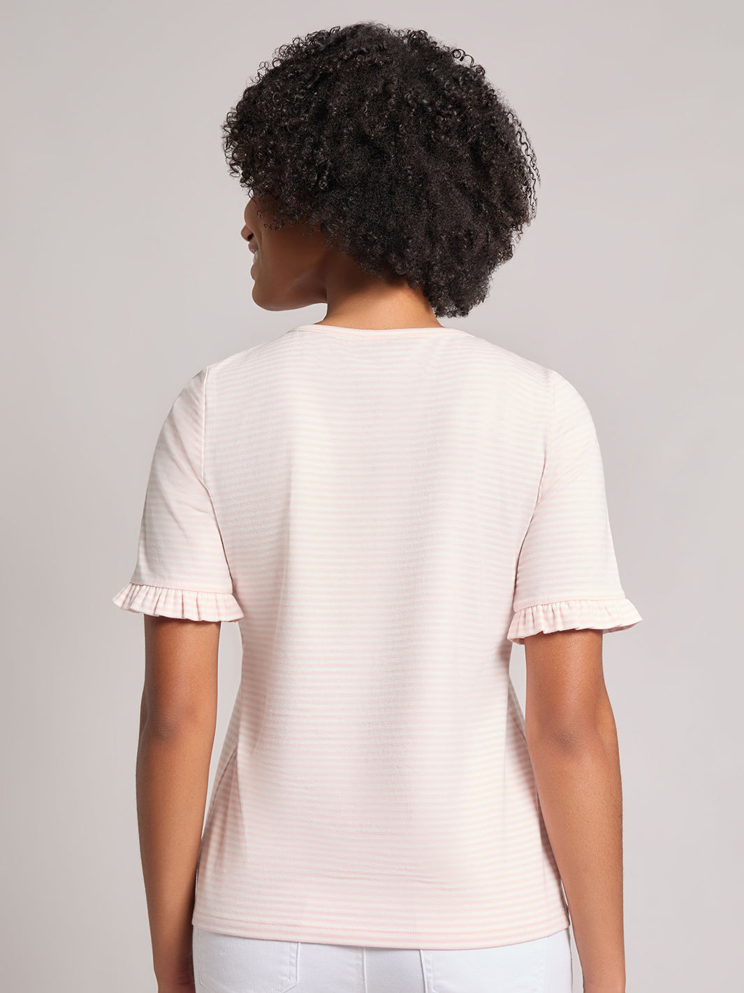 Ruffle Sleeve Stripe Top 3 Ruffle Sleeve Stripe Top