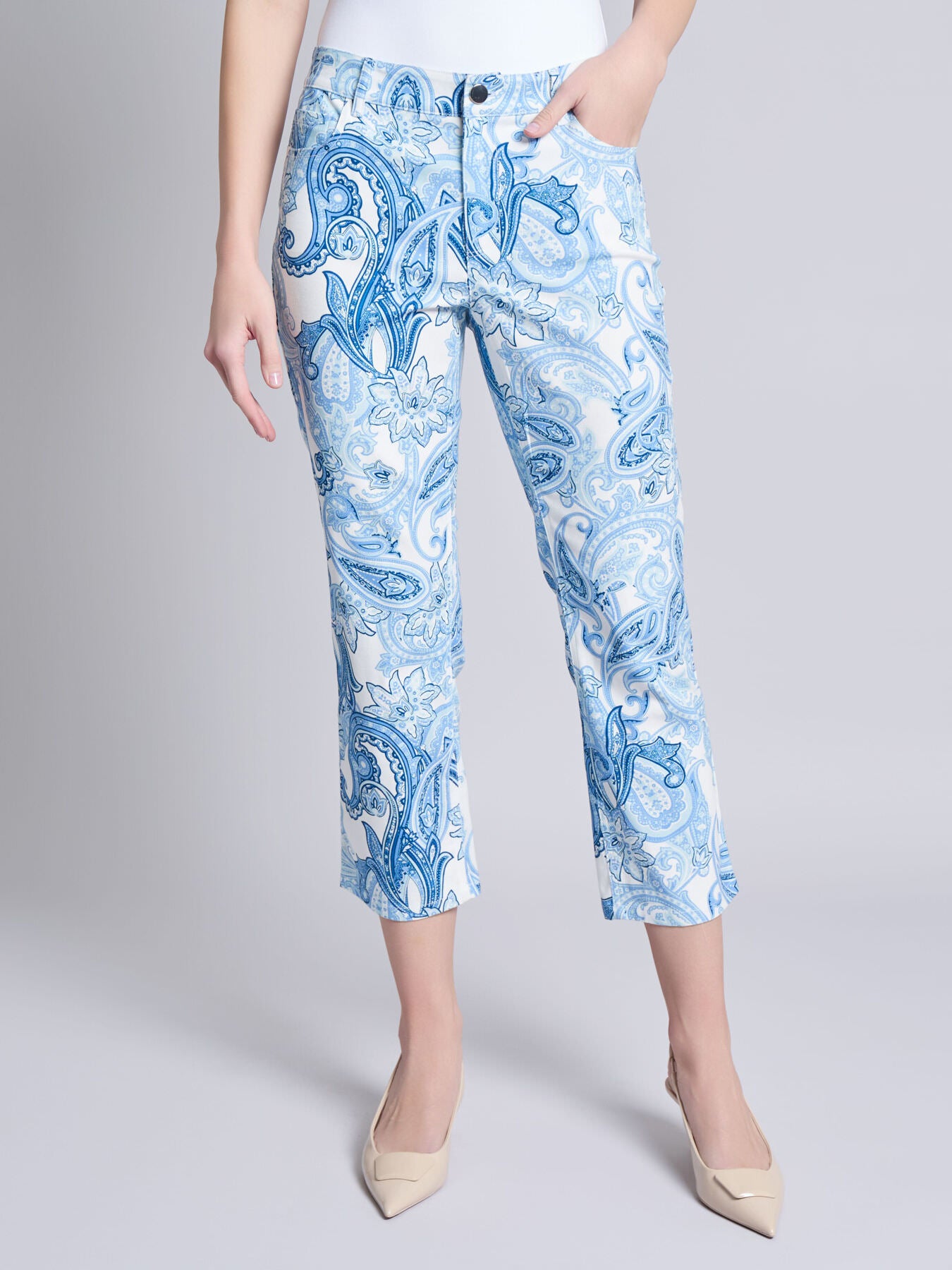 Fly Front Lexington Straight Ankle Pant