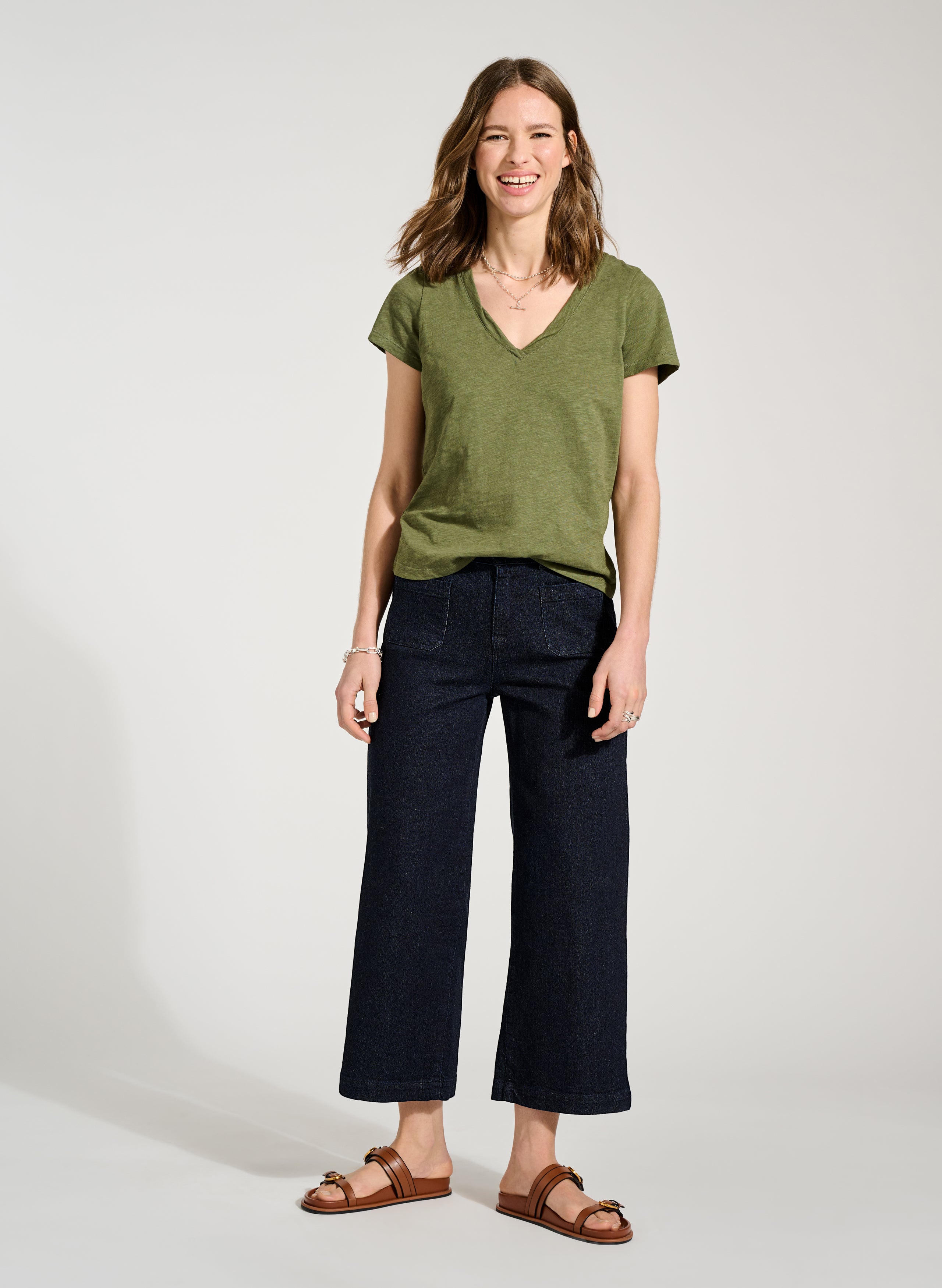 Baukjen Organic Denim Wide Crop Pocket Front Jeans 2 Baukjen Organic Denim Wide Crop Pocket Front Jeans