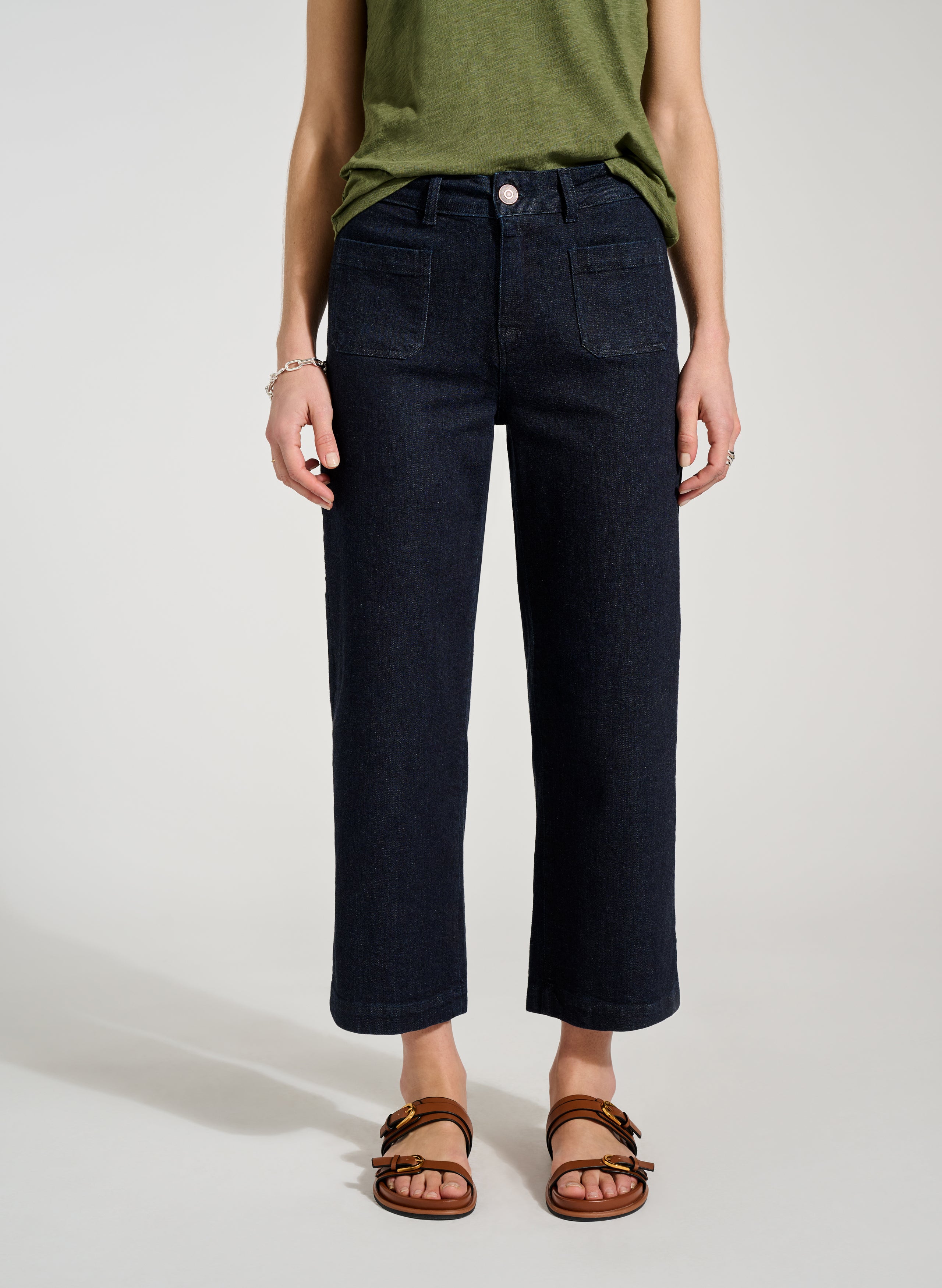 Baukjen Organic Denim Wide Crop Pocket Front Jeans 4 Baukjen Organic Denim Wide Crop Pocket Front Jeans