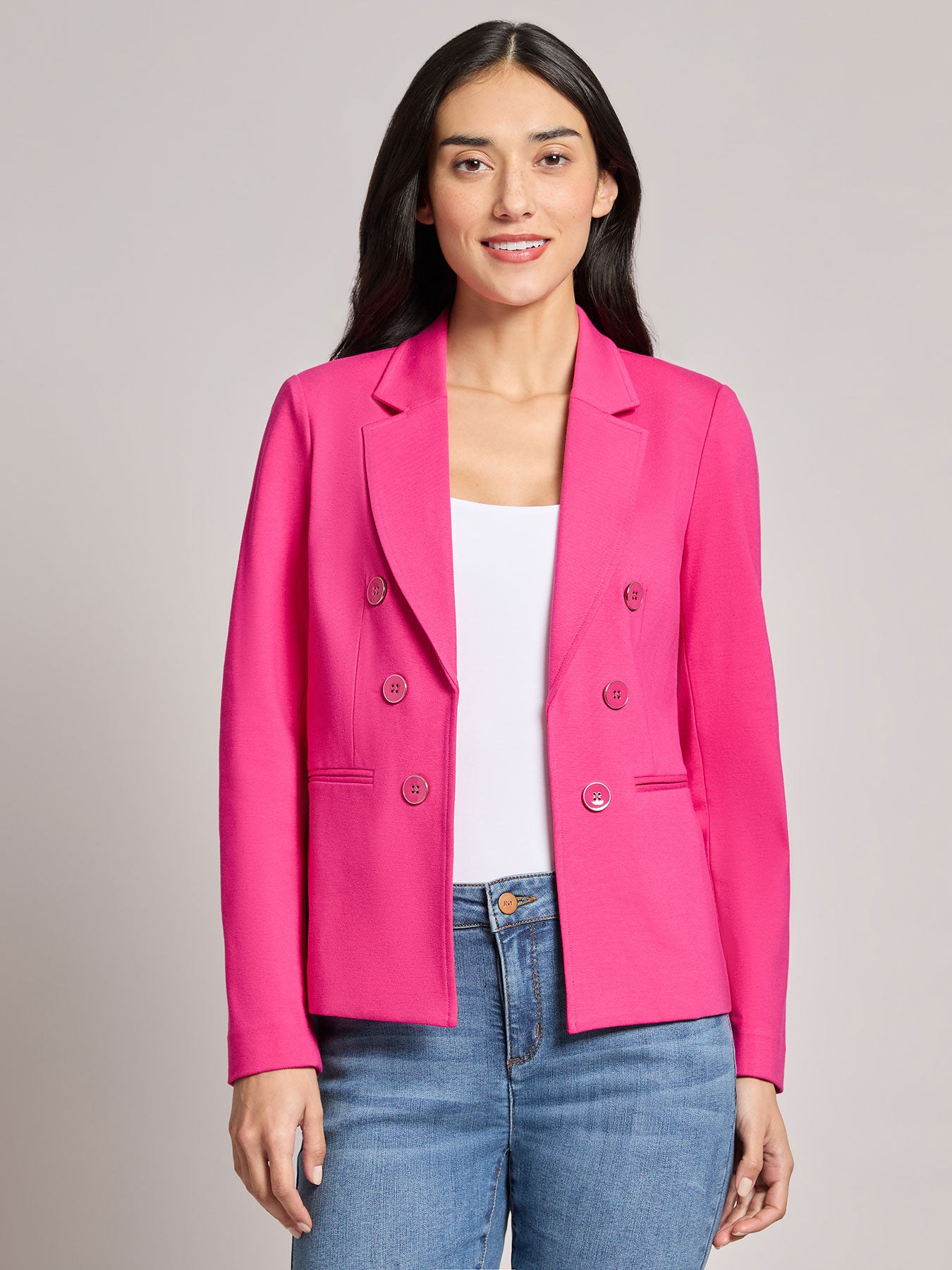 Faux Double Breasted Jacket