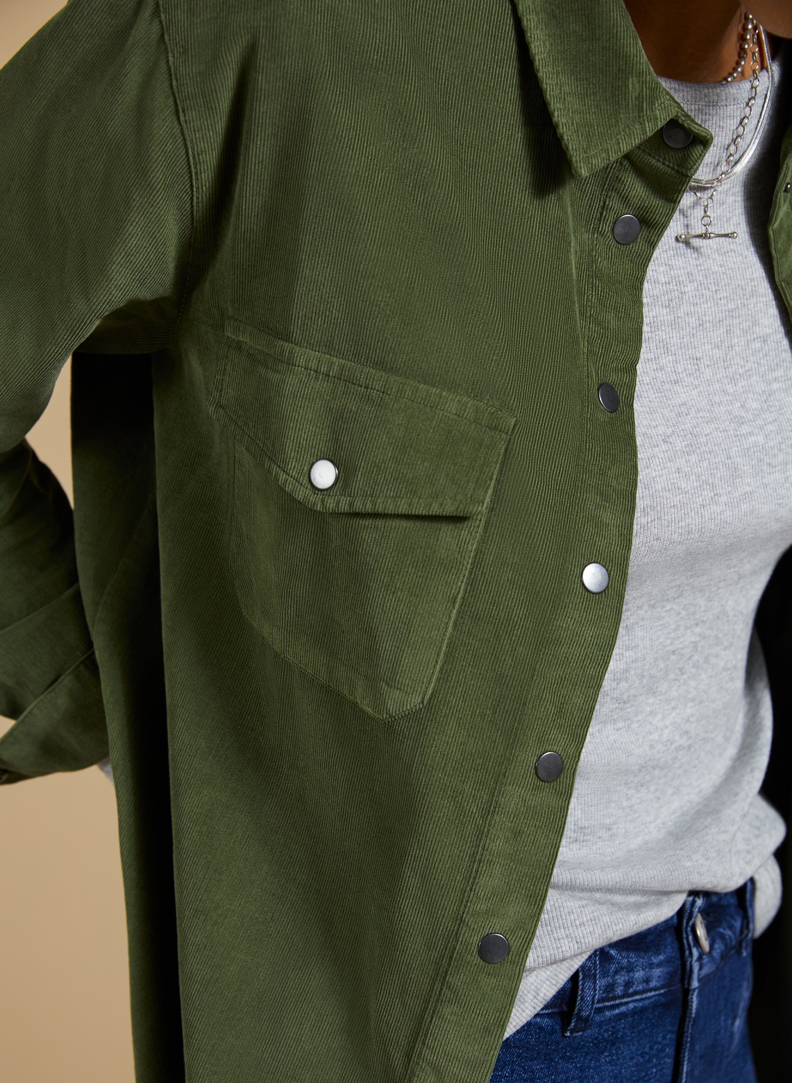Beata Organic Corduroy Relaxed Shirt 3 Beata Organic Corduroy Relaxed Shirt
