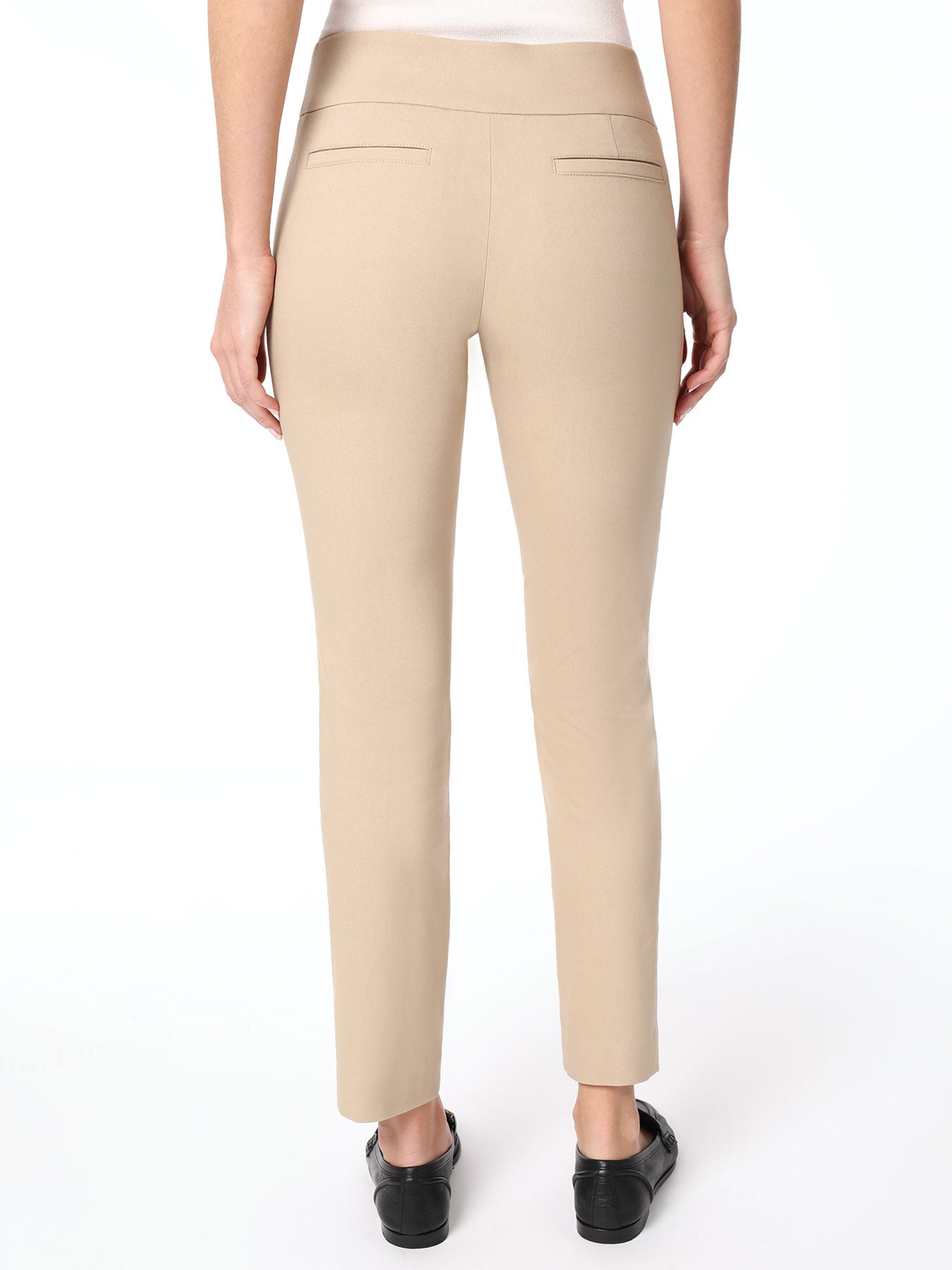 Solid Stretch Pull-On Straight Leg Pant 3 Solid Stretch Pull-On Straight Leg Pant