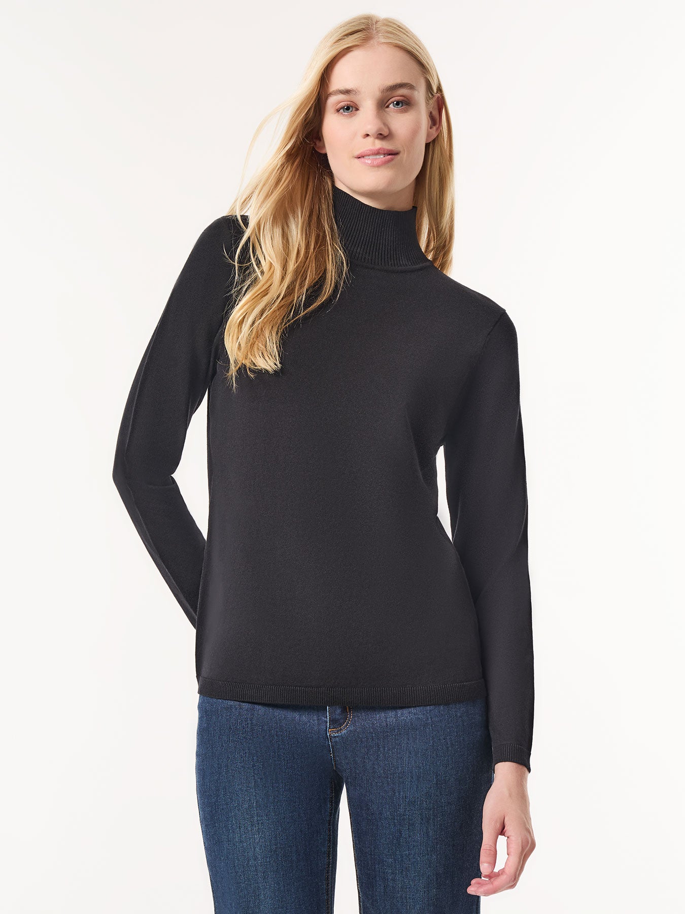 Long Sleeve Mock Neck Sweater 1 Long Sleeve Mock Neck Sweater