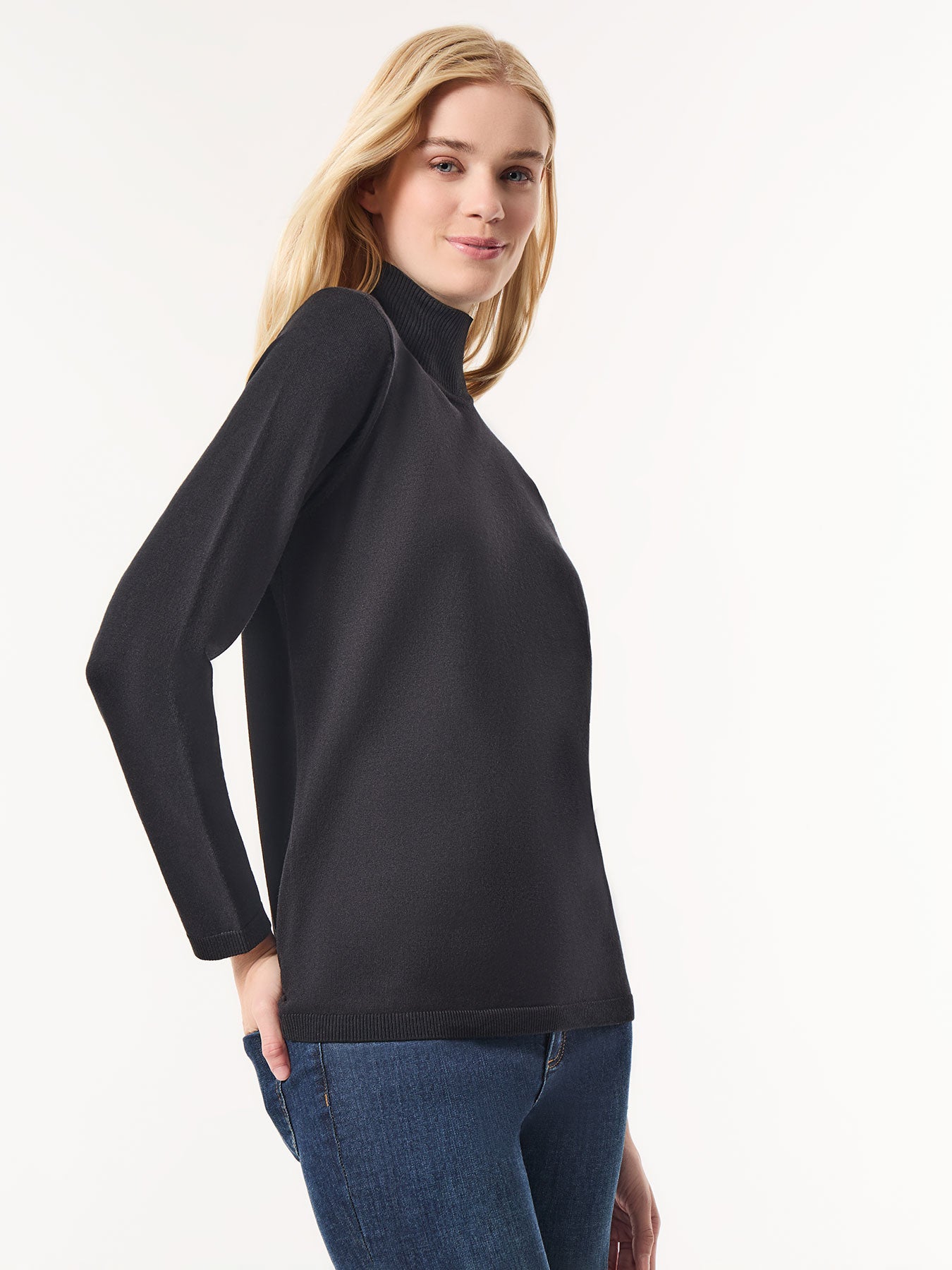 Long Sleeve Mock Neck Sweater 2 Long Sleeve Mock Neck Sweater