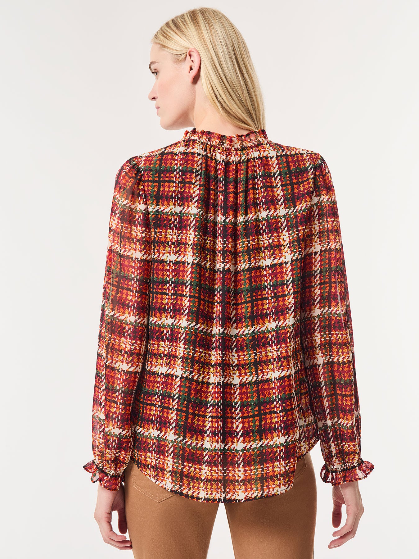 Petite Printed Raglan Peasant Blouse, Chiffon 3 Petite Printed Raglan Peasant Blouse, Chiffon