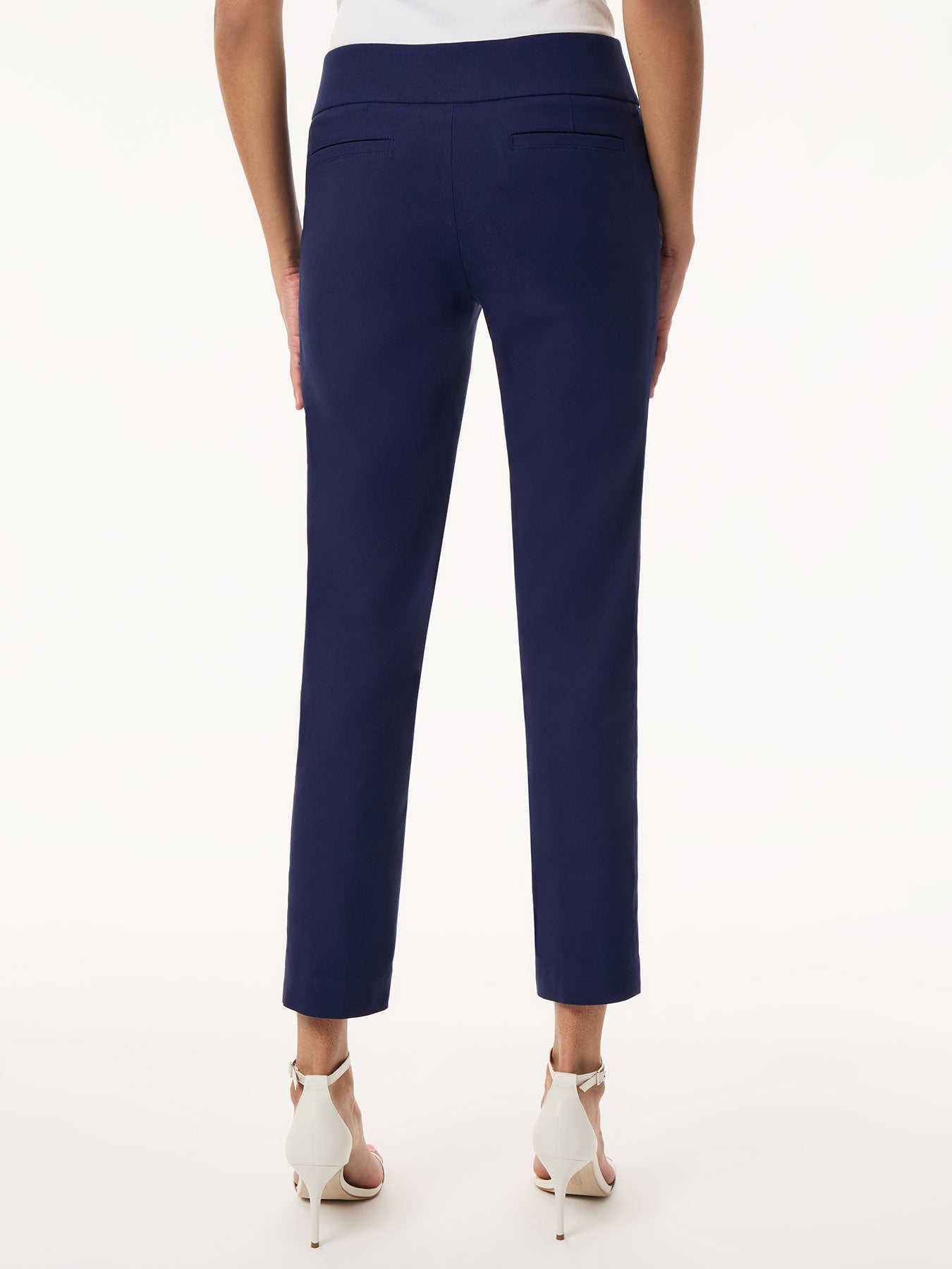 Solid Stretch Pull-On Straight Leg Pant 3 Solid Stretch Pull-On Straight Leg Pant