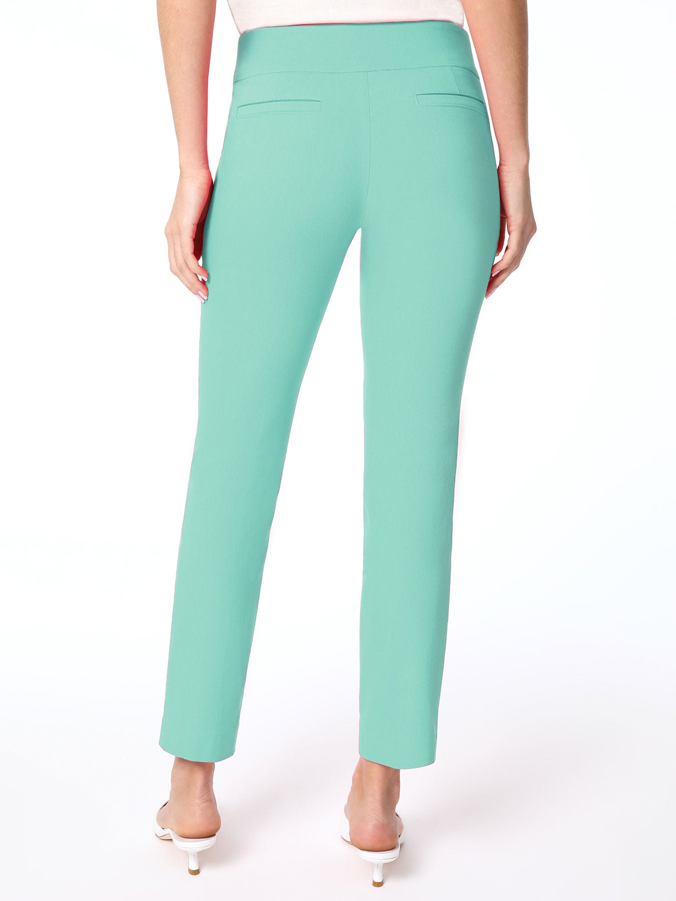 Solid Stretch Pull-On Straight Leg Pant 3 Solid Stretch Pull-On Straight Leg Pant