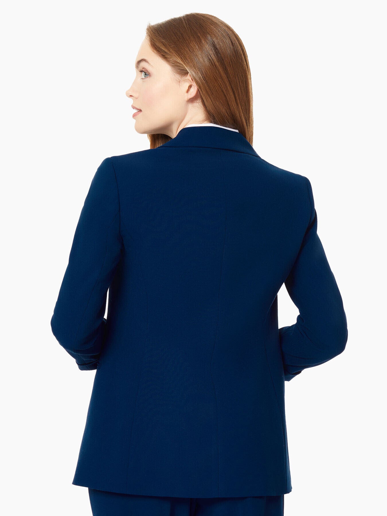 Notch Collar Rolled Cuff Bi-Stretch Blazer 3 Notch Collar Rolled Cuff Bi-Stretch Blazer
