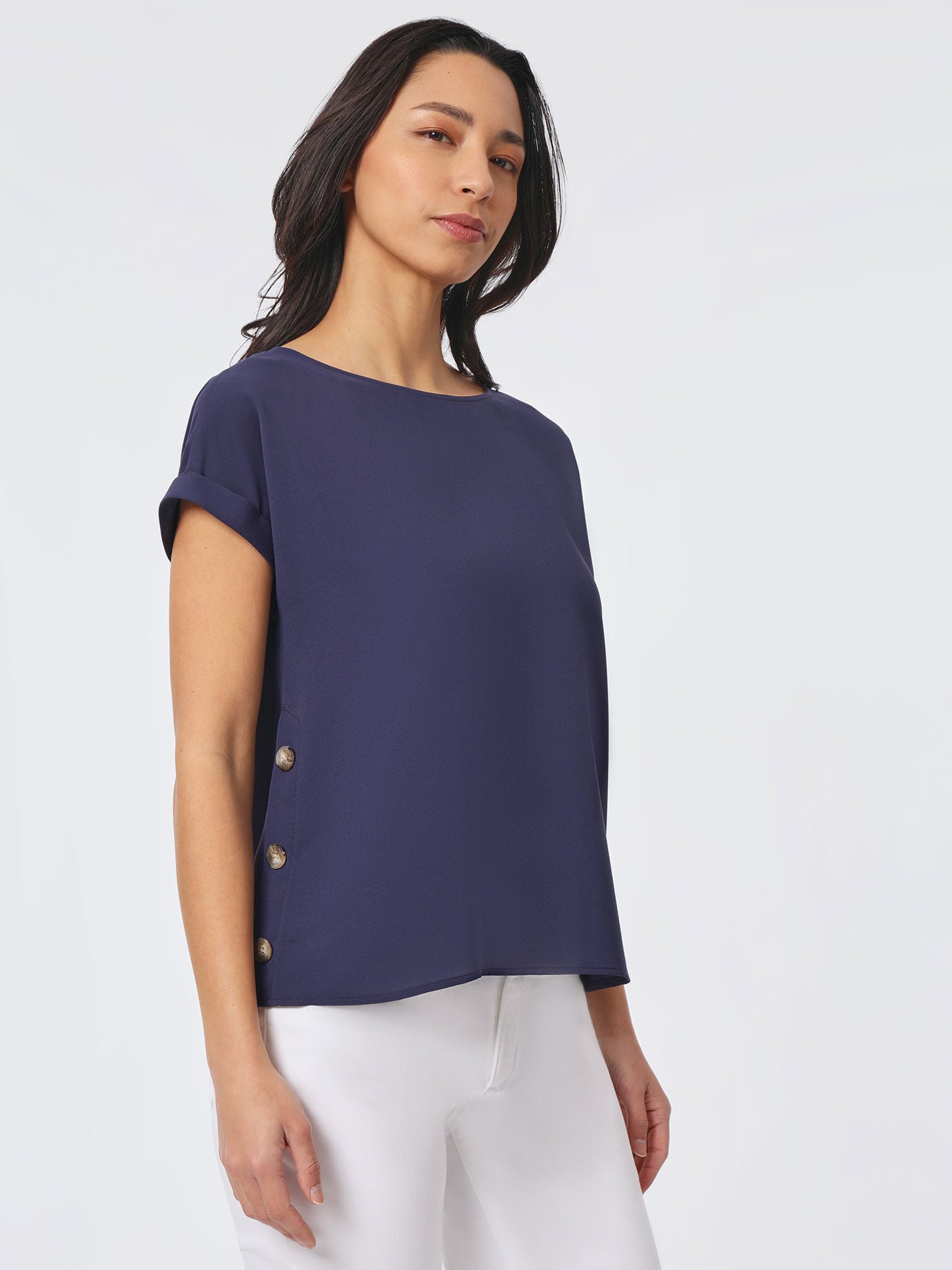 Jasper Crepe Button Detail Blouse 2 Jasper Crepe Button Detail Blouse