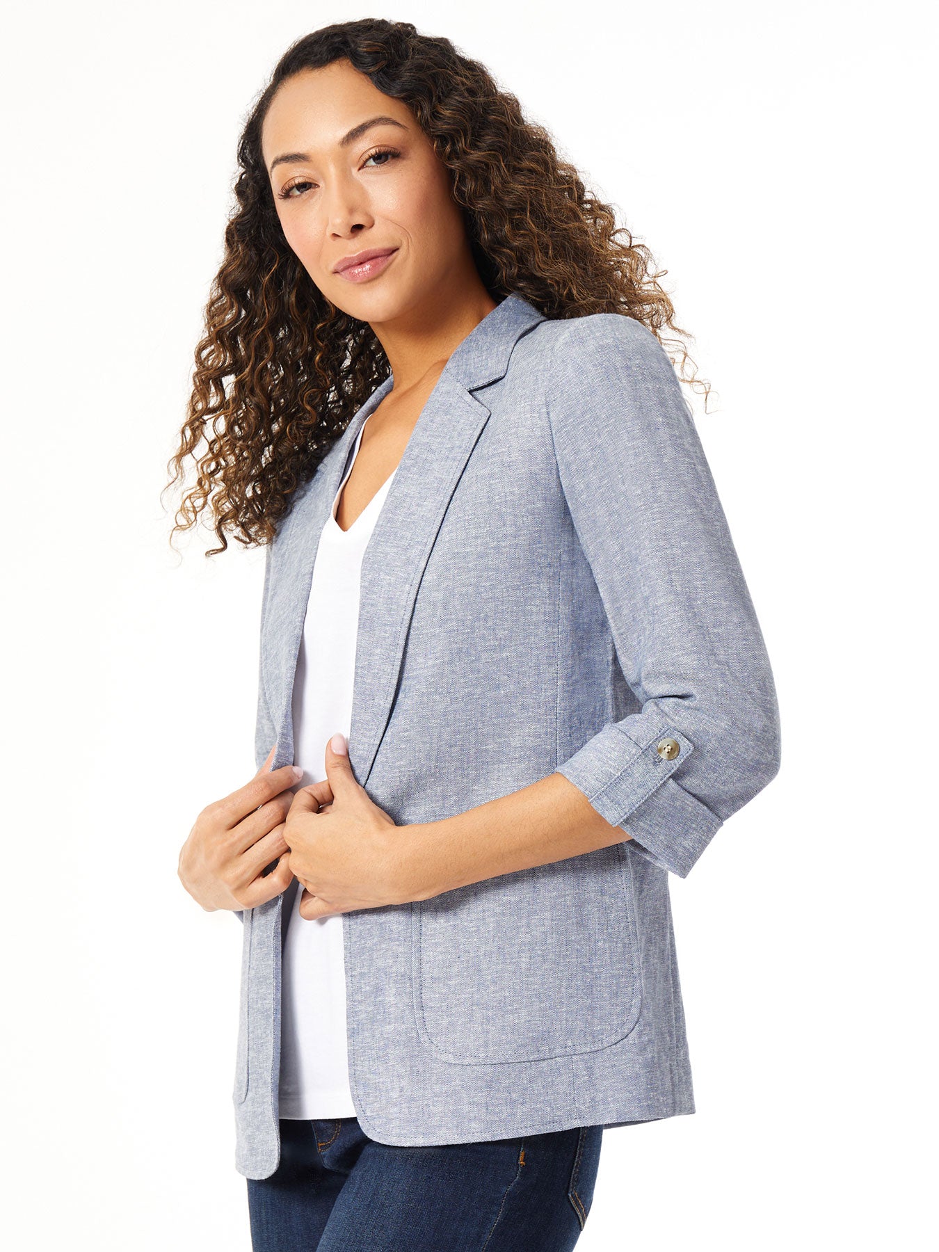 Open Front Patch Pocket Jacket 4 Open Front Patch Pocket Jacket