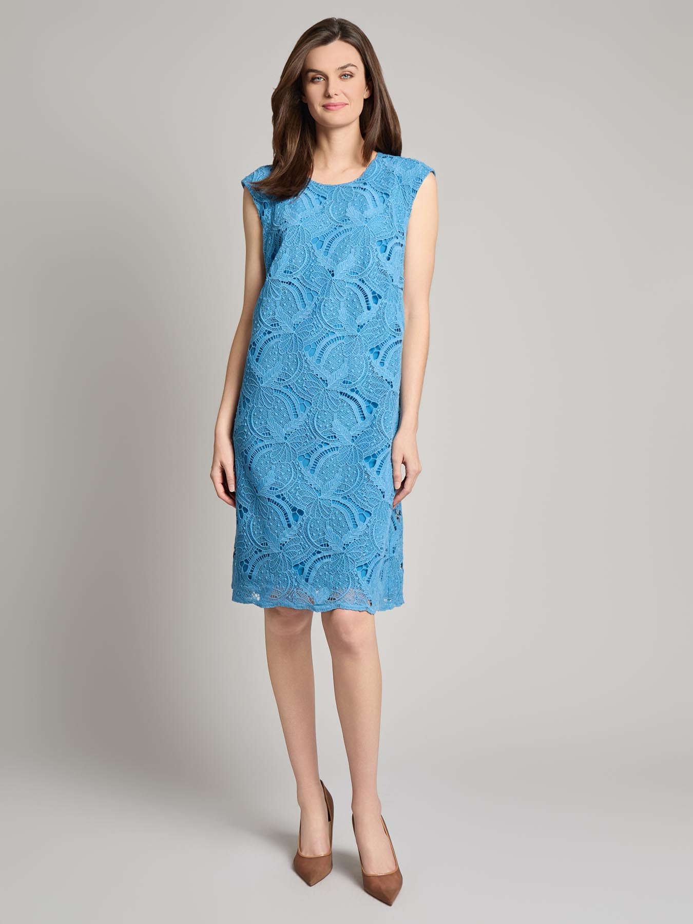 Cap Sleeve Lace Sheath Dress