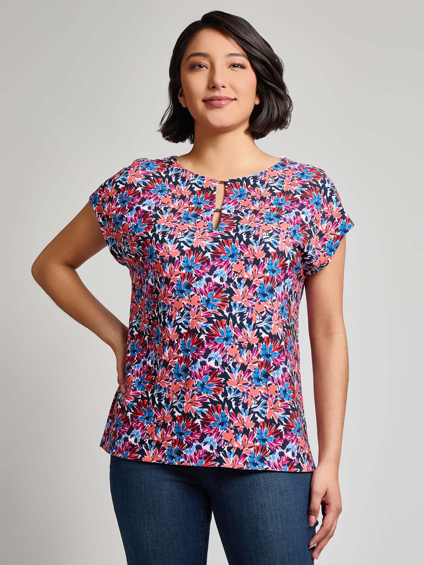 Extended Shoulder Pullover Top