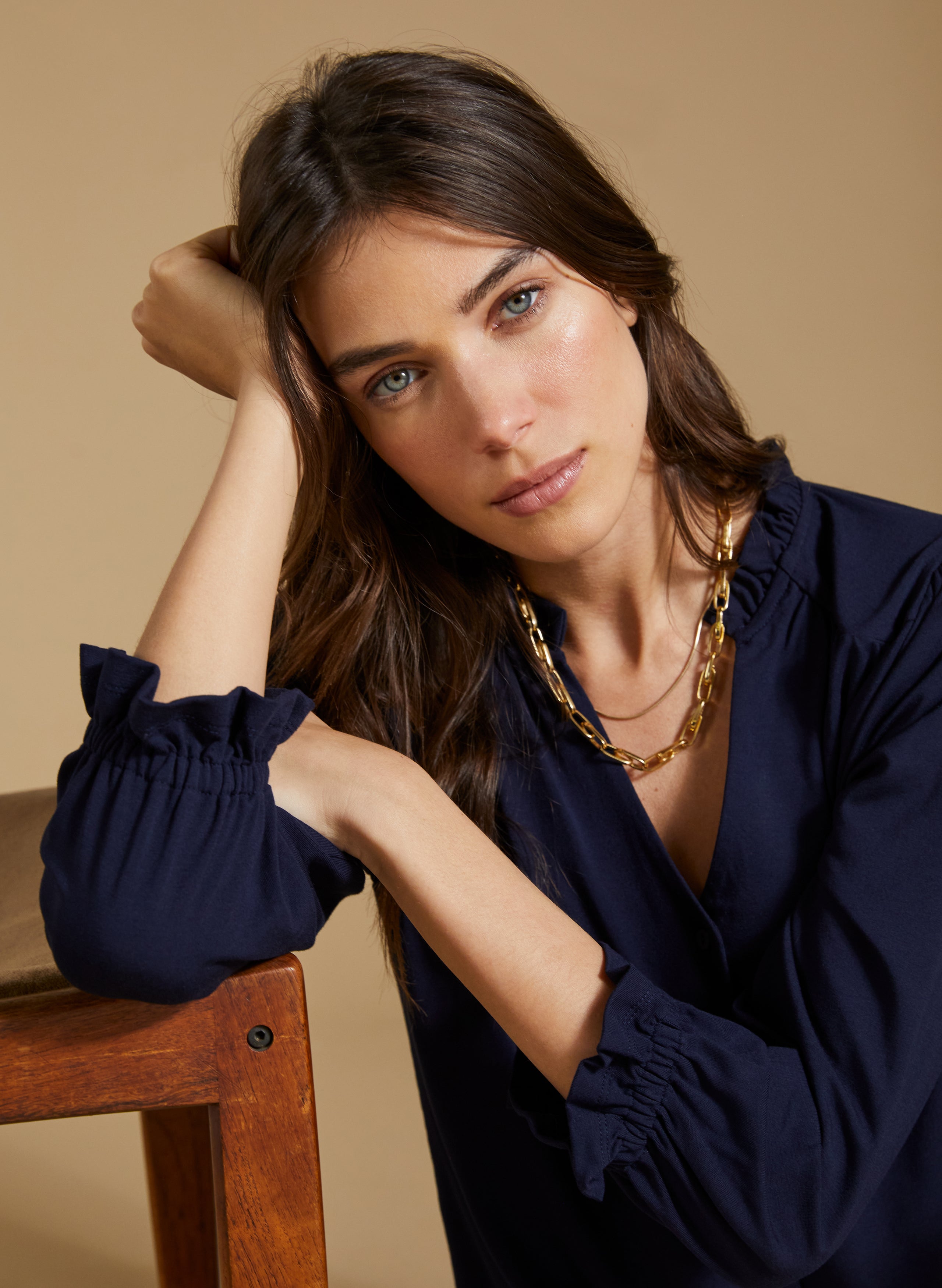 Annie Ruffle Collar Blouse 2 Annie Ruffle Collar Blouse