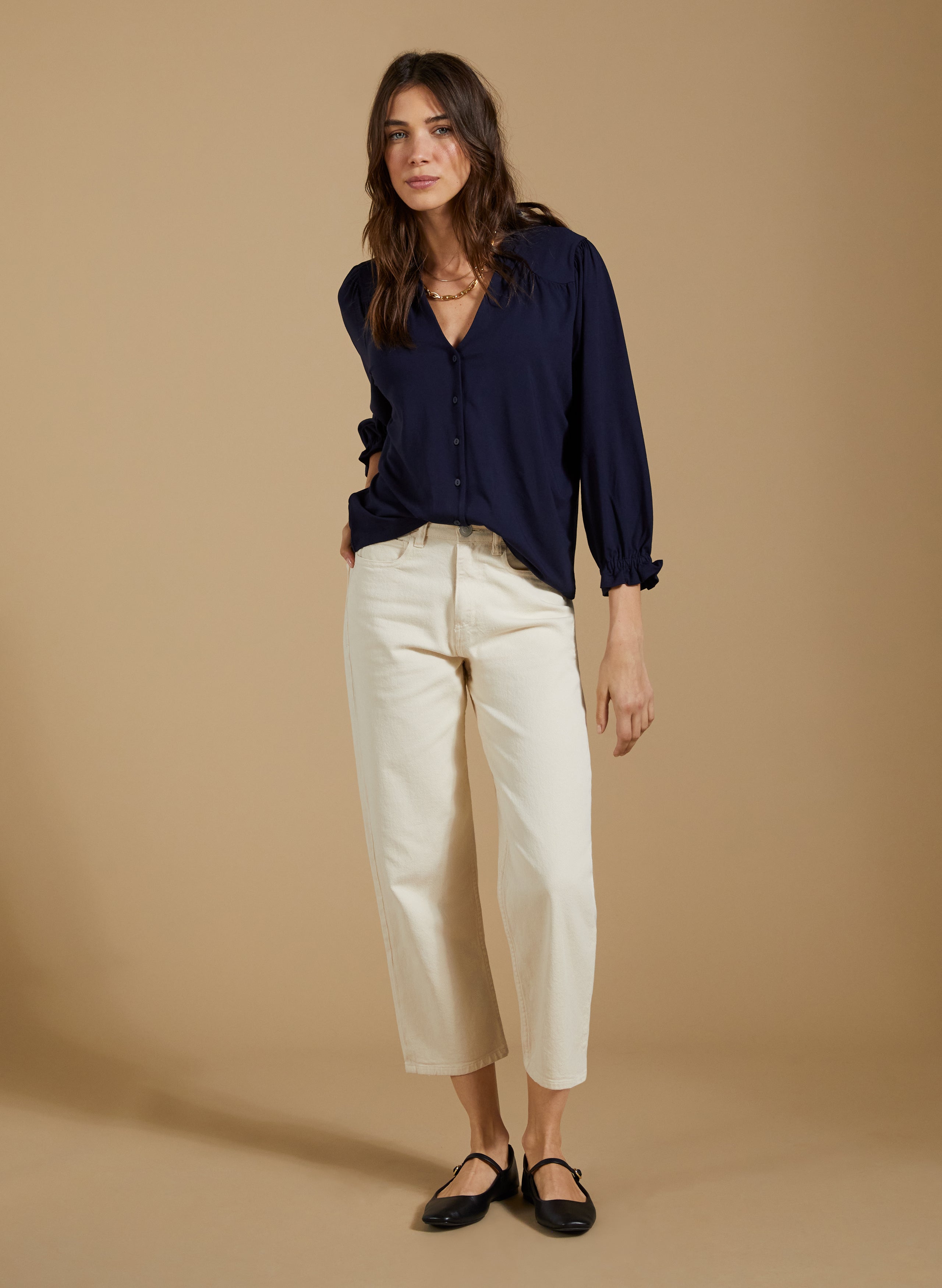 Annie Ruffle Collar Blouse 3 Annie Ruffle Collar Blouse