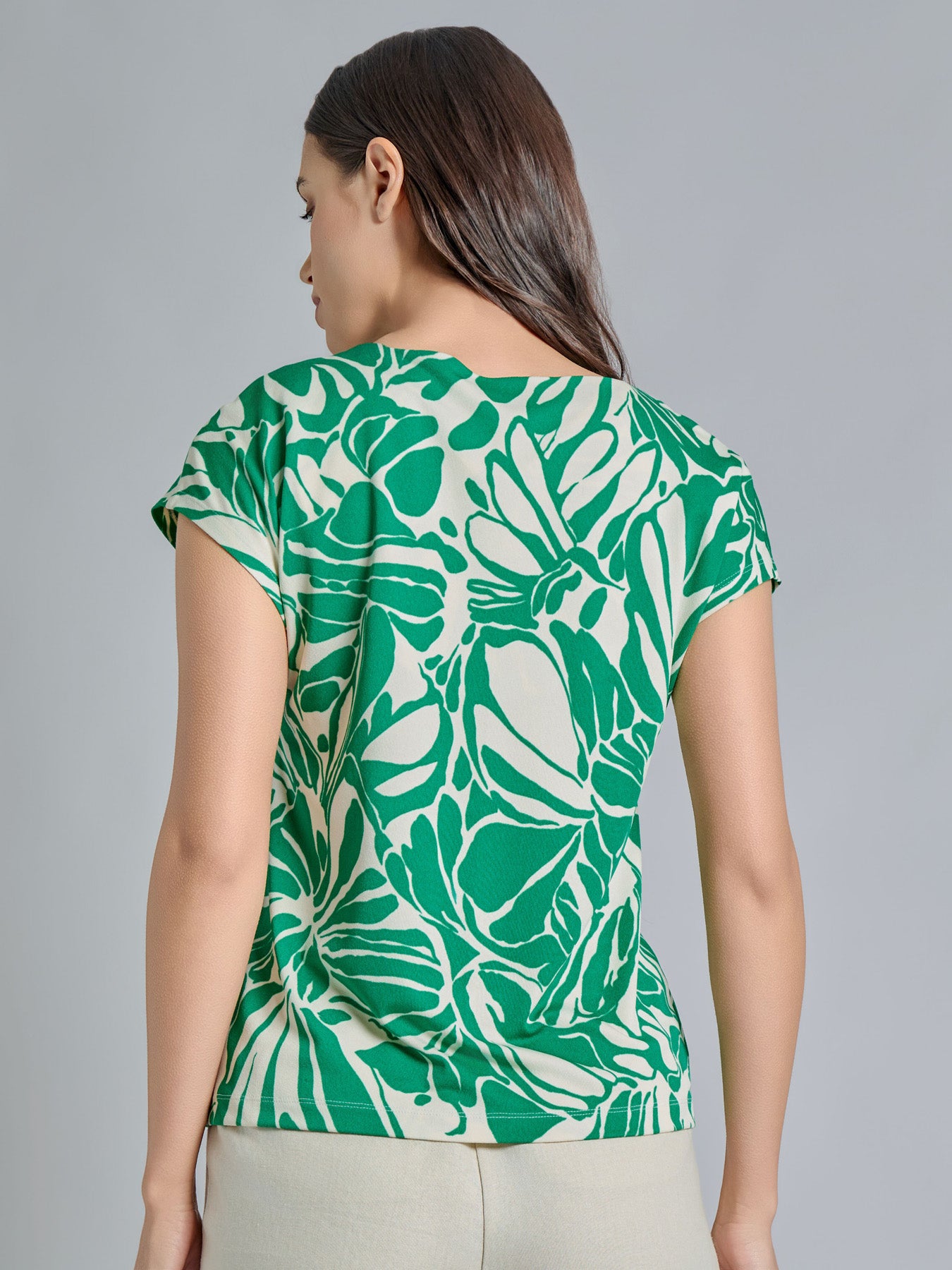 Drop Shoulder Keyhole Neckline Top 3 Drop Shoulder Keyhole Neckline Top