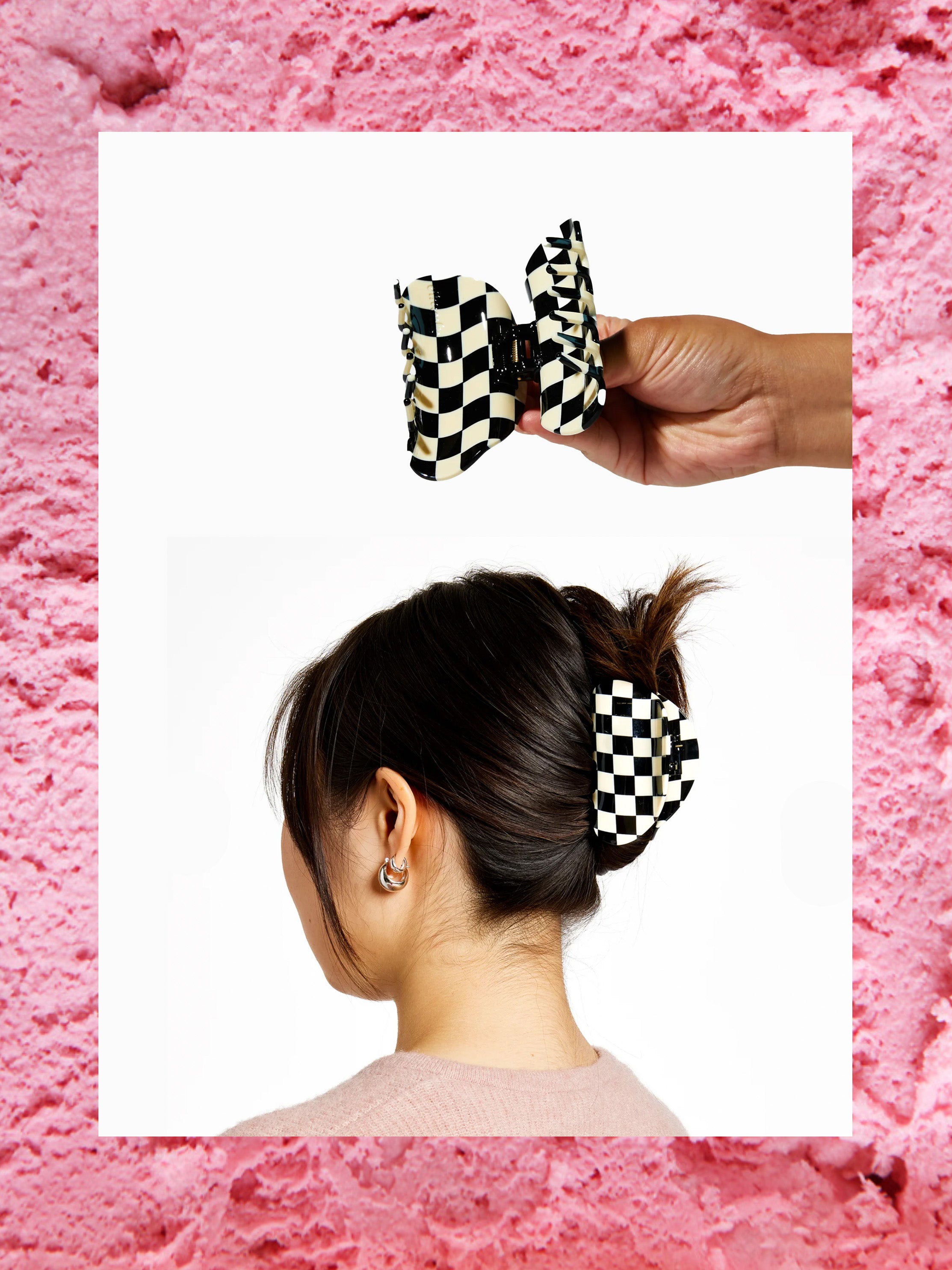 Checker Claw - Black & White 1 Checker Claw - Black & White