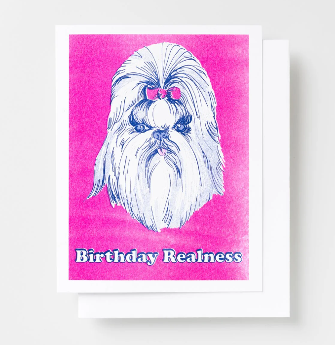 Birthday Realness Risograph Card 1 Birthday Realness Risograph Card