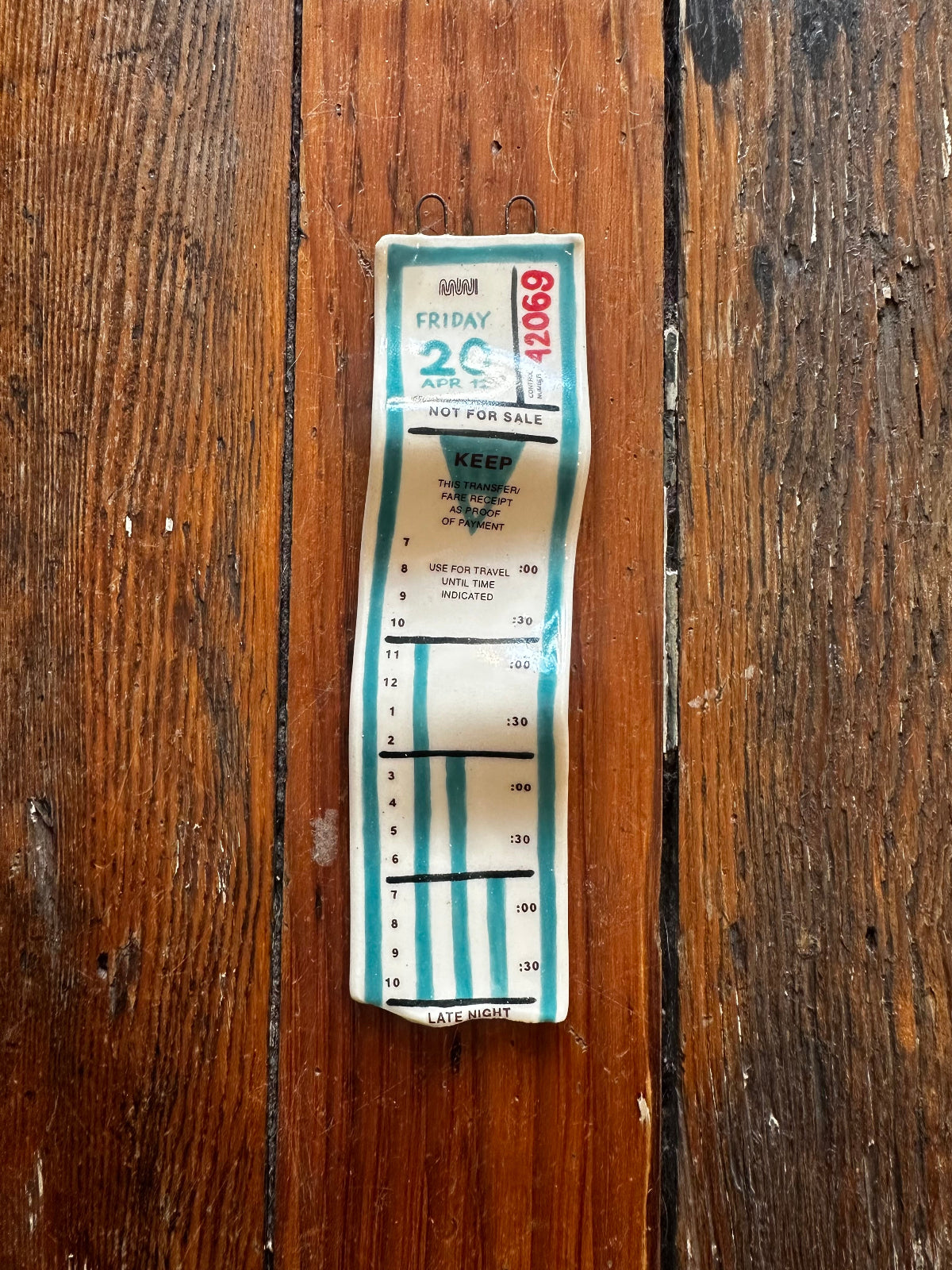 Ceramic Muni Transfer - Blue