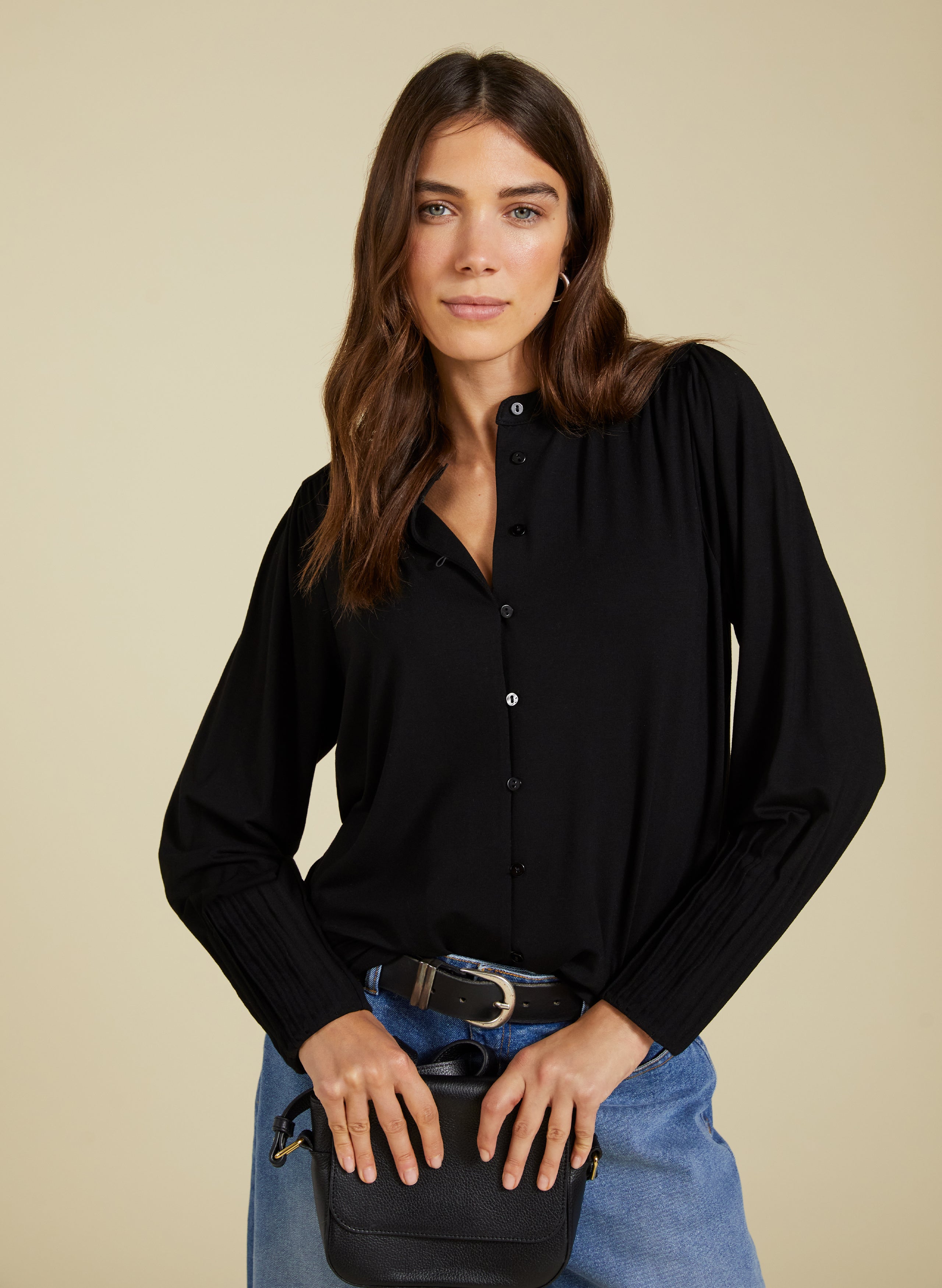 Caroline Button Detail Blouse 1 Caroline Button Detail Blouse