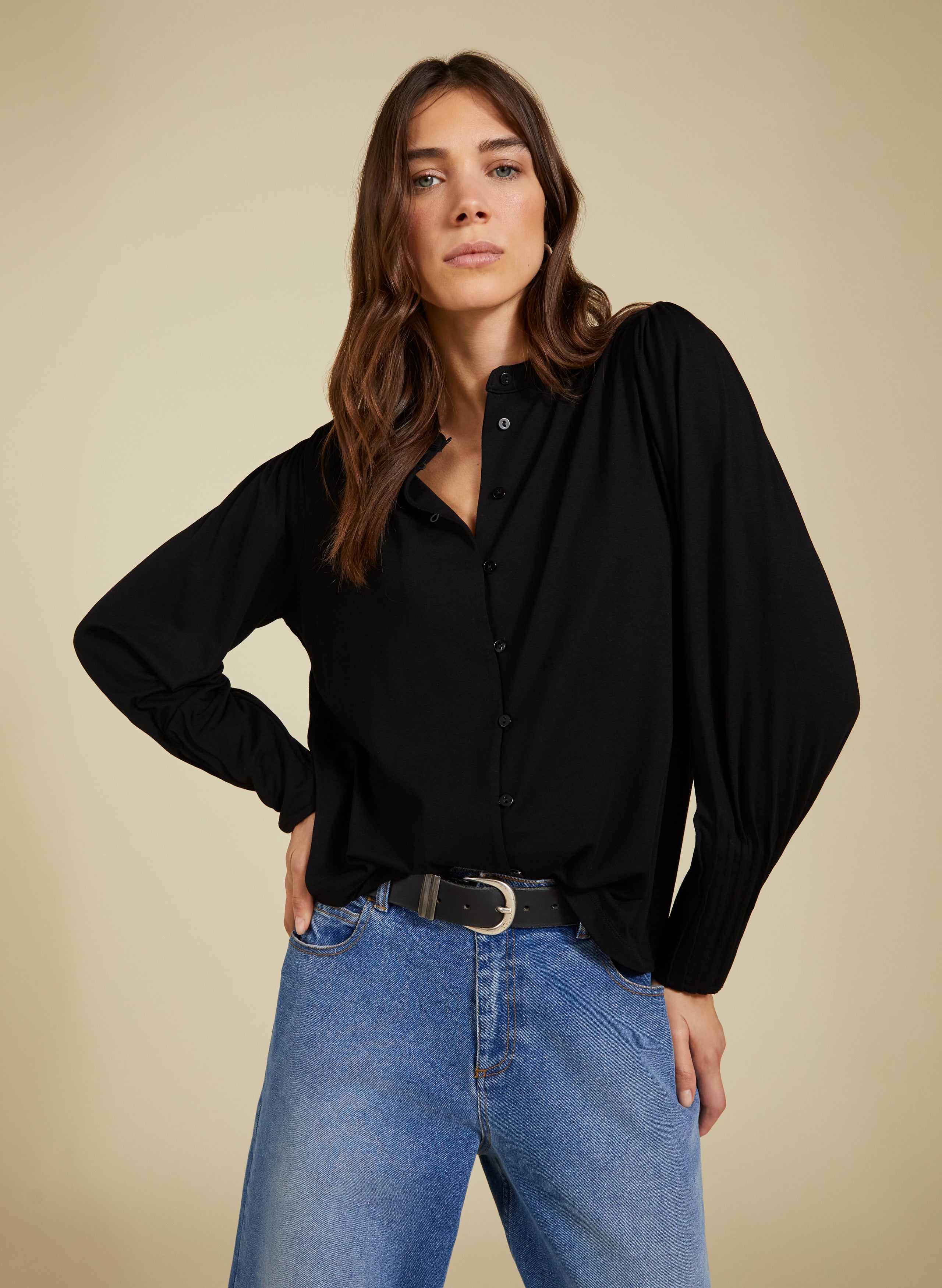 Caroline Button Detail Blouse 4 Caroline Button Detail Blouse