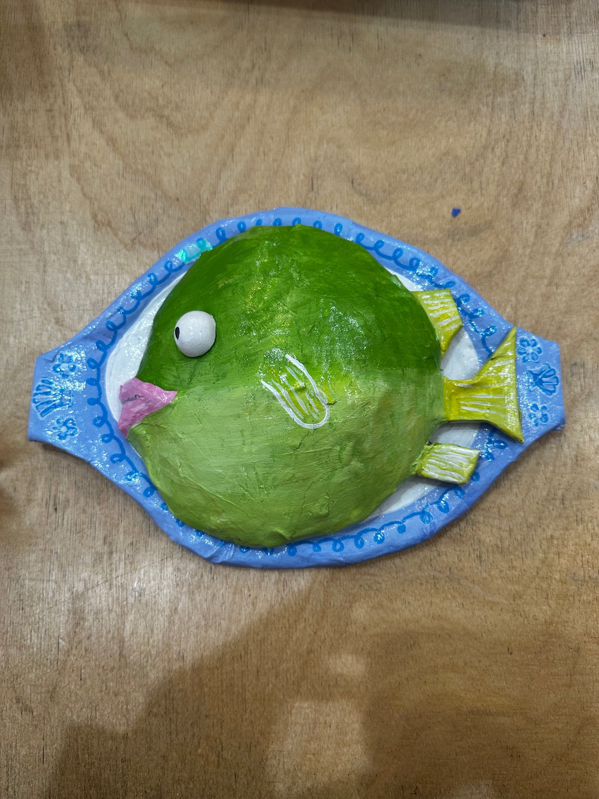 Green Fish Wall Hanging