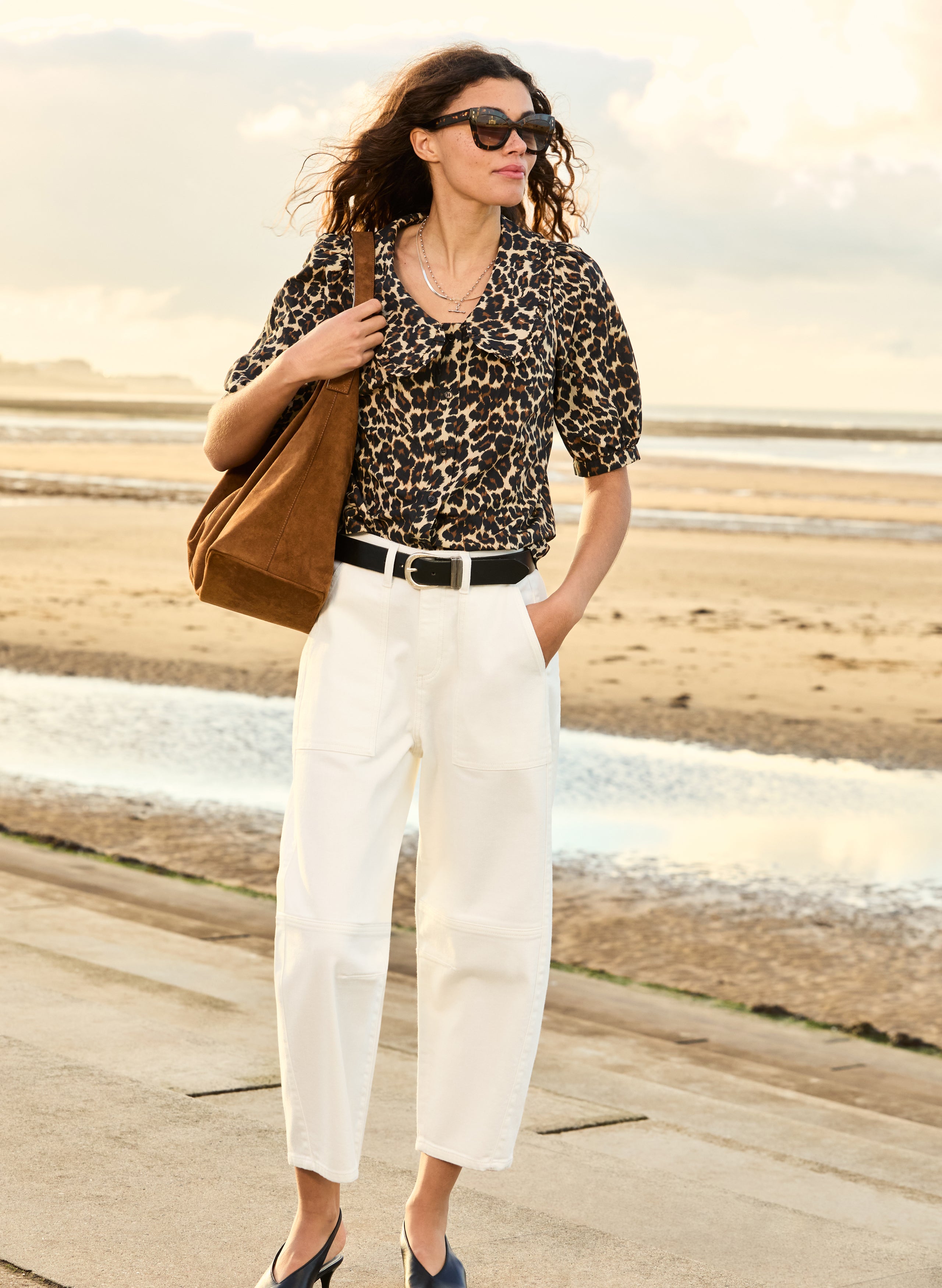 Courtney Organic Cotton Collar Blouse 2 Courtney Organic Cotton Collar Blouse