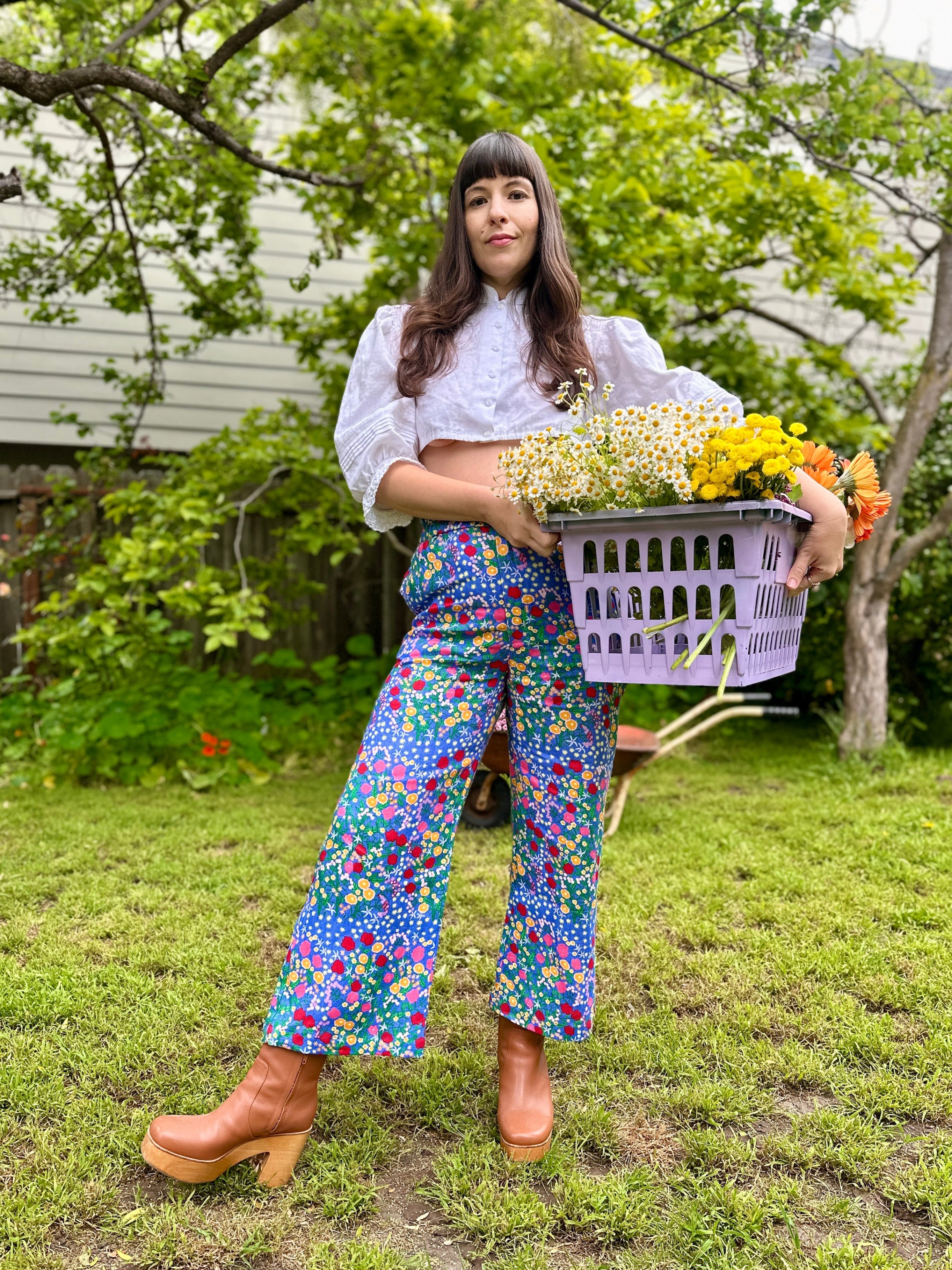 Linen Catalina Pant Super Bloom