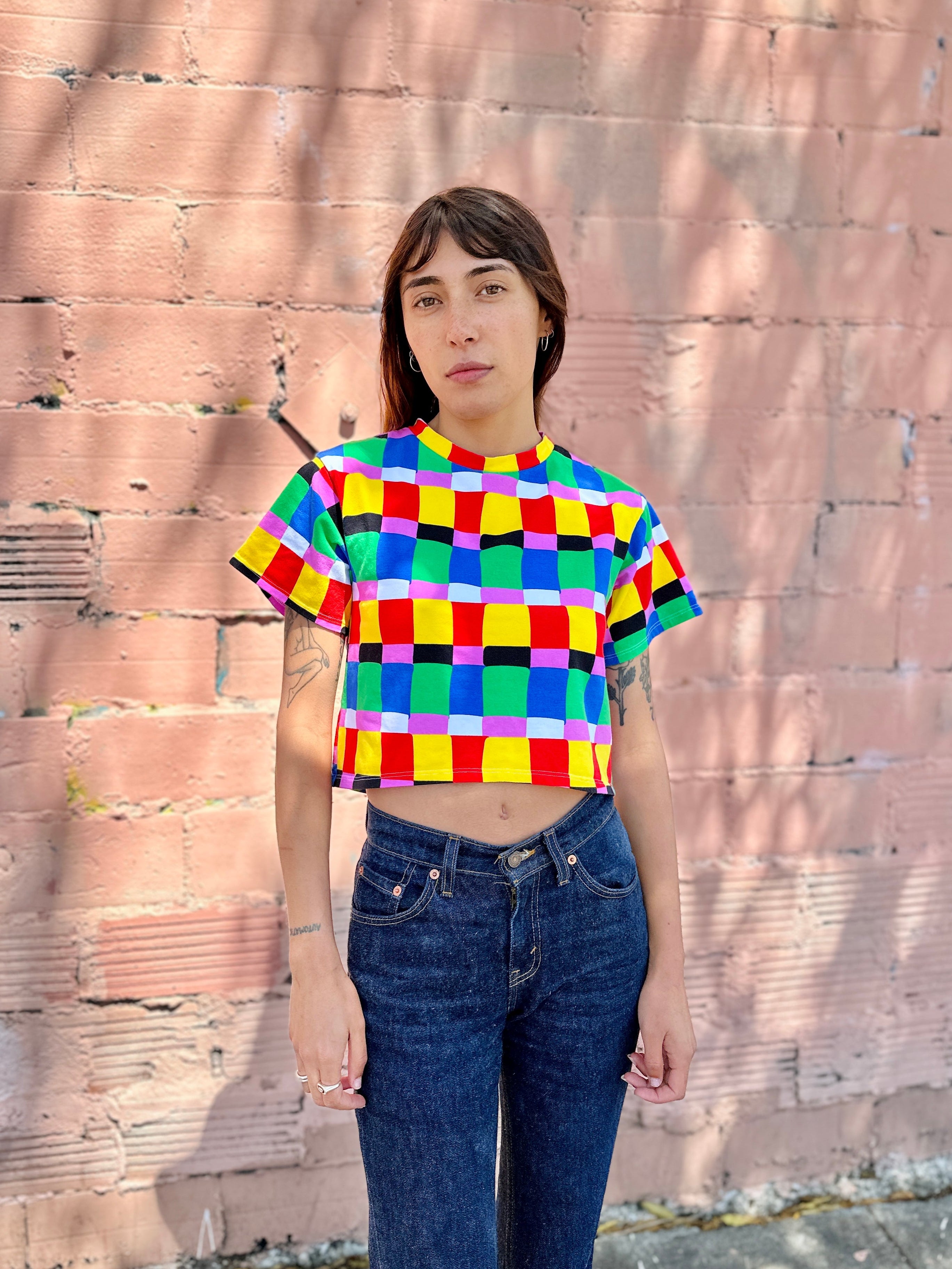 Crop Top Candy Weave