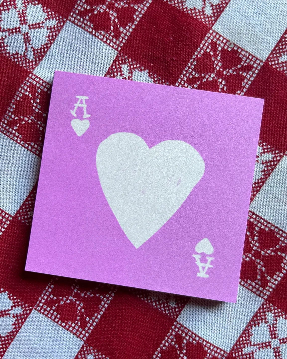 Ace of Hearts Sticky Notes 1 Ace of Hearts Sticky Notes