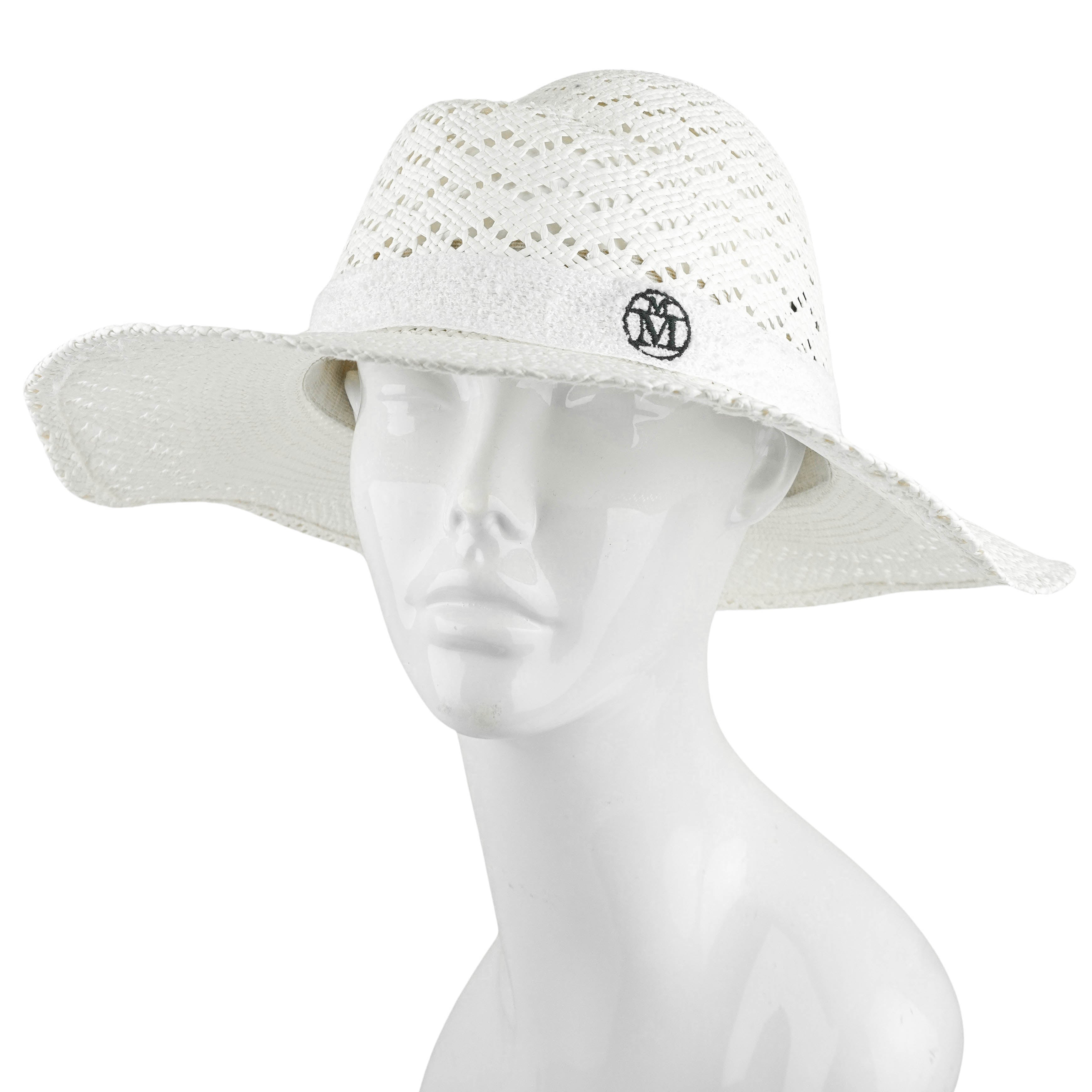 Maison Michel Straw Hat in Off White