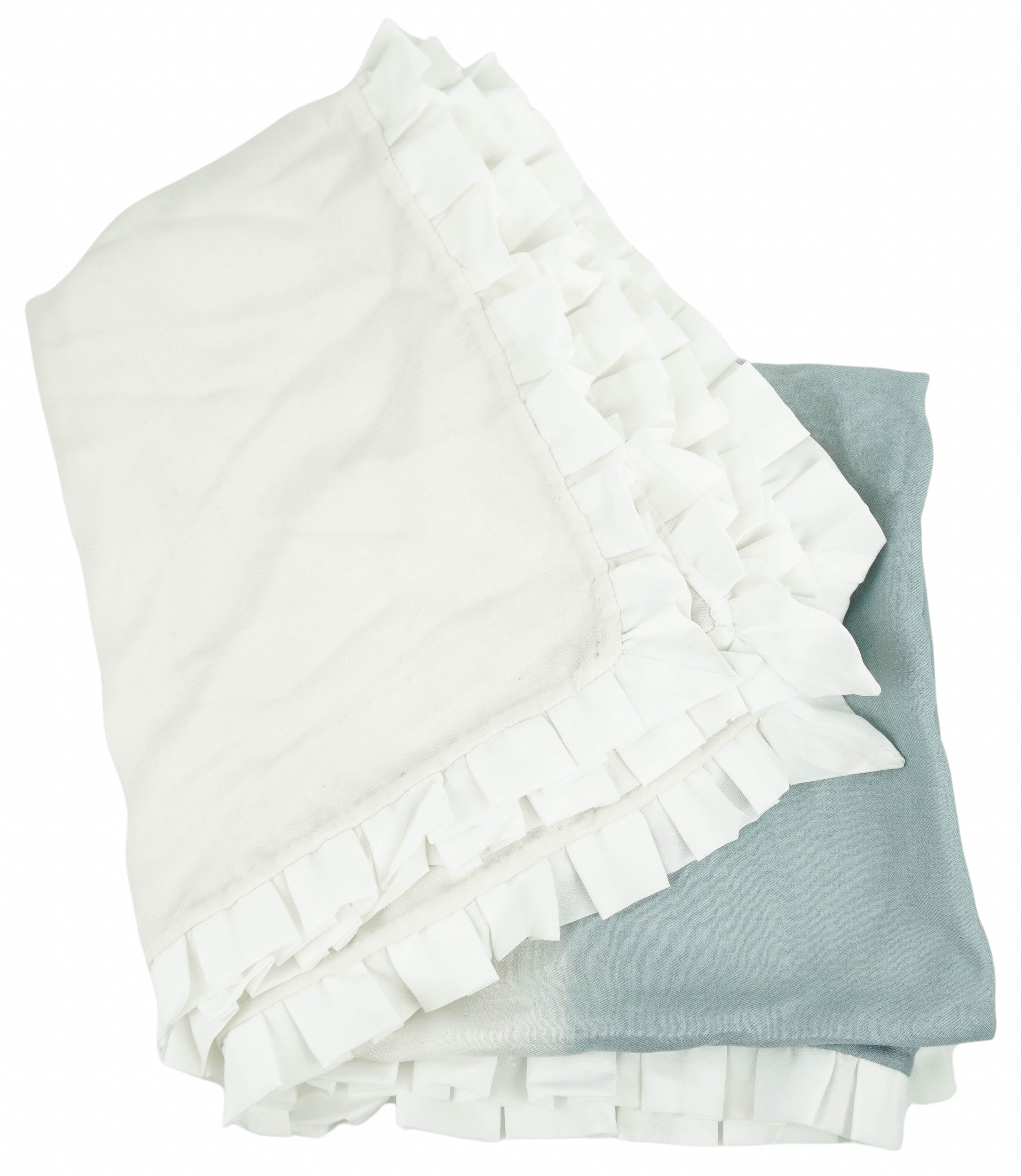 Bajra Silk Scarf in White/Grey Ombre