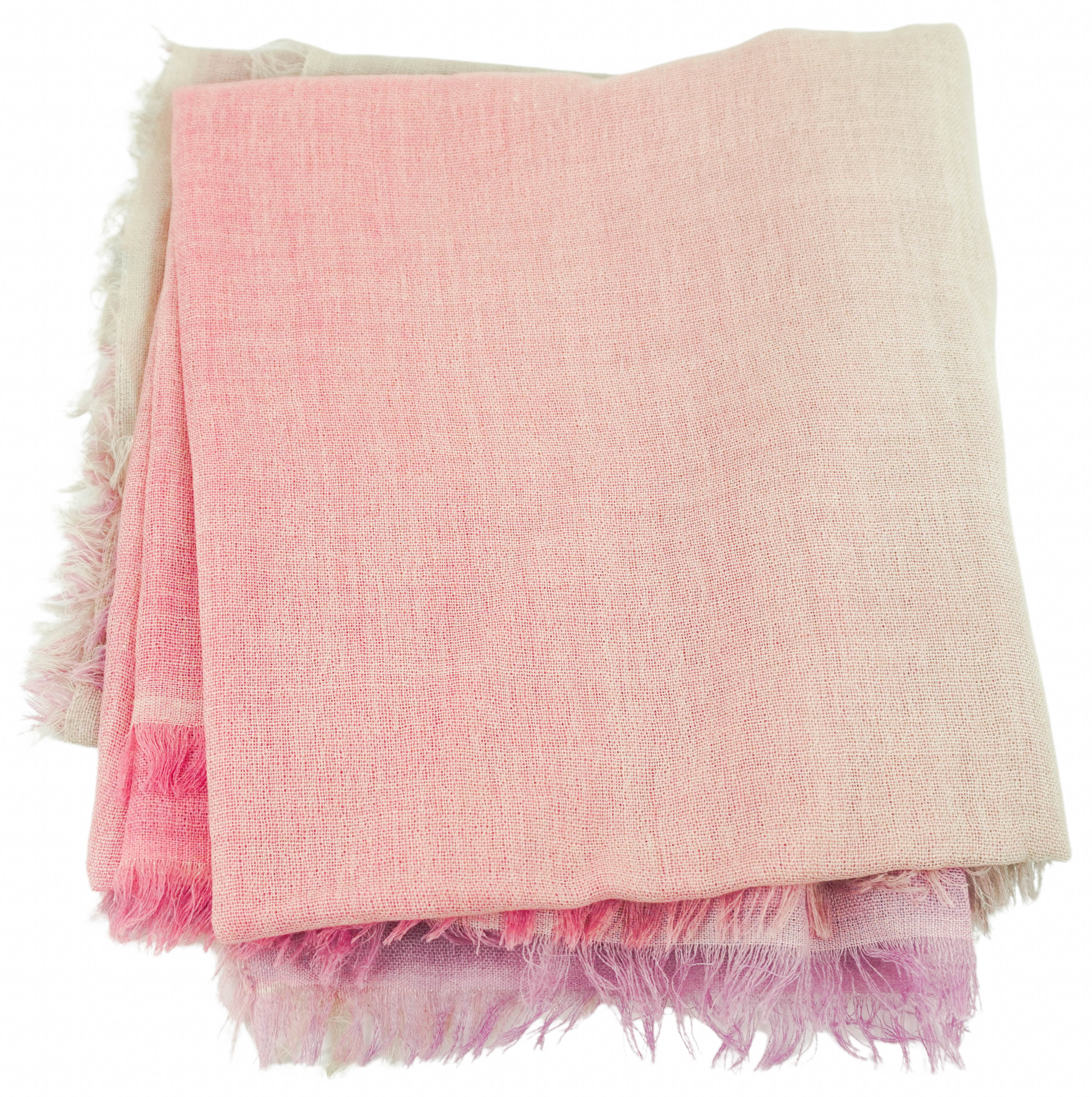 Bajra Wool Blend Scarf in Purple, Pink and Grey Ombré
